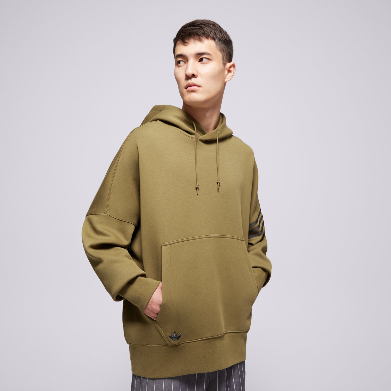 Bărbați bluză ADIDAS BLUZĂ CU GLUGĂ NEU C HD HZ3739 Kaki