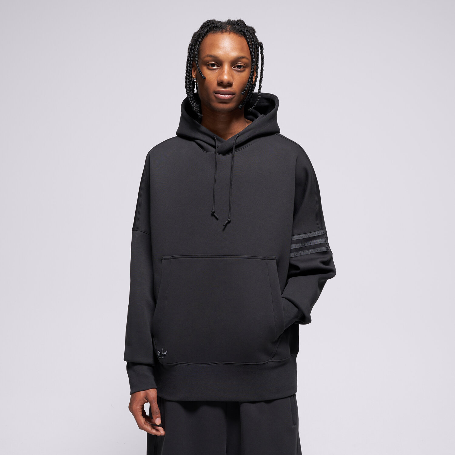 Bărbați bluză ADIDAS BLUZĂ CU GLUGĂ NEU C HD HZ3740 Negru