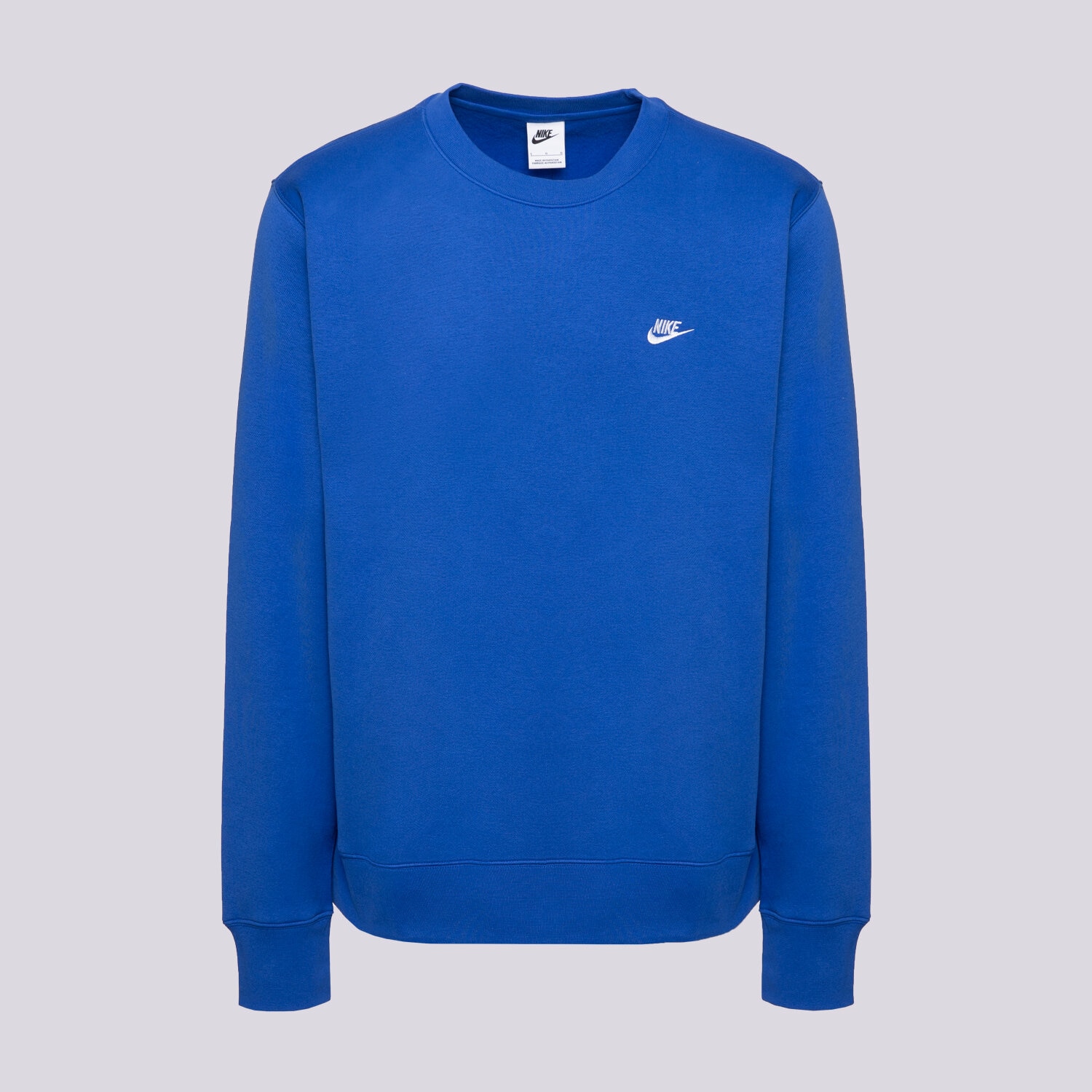 Bărbați bluză NIKE BLUZĂ M NK CLUB BB CREW FN3886-480 Albastru