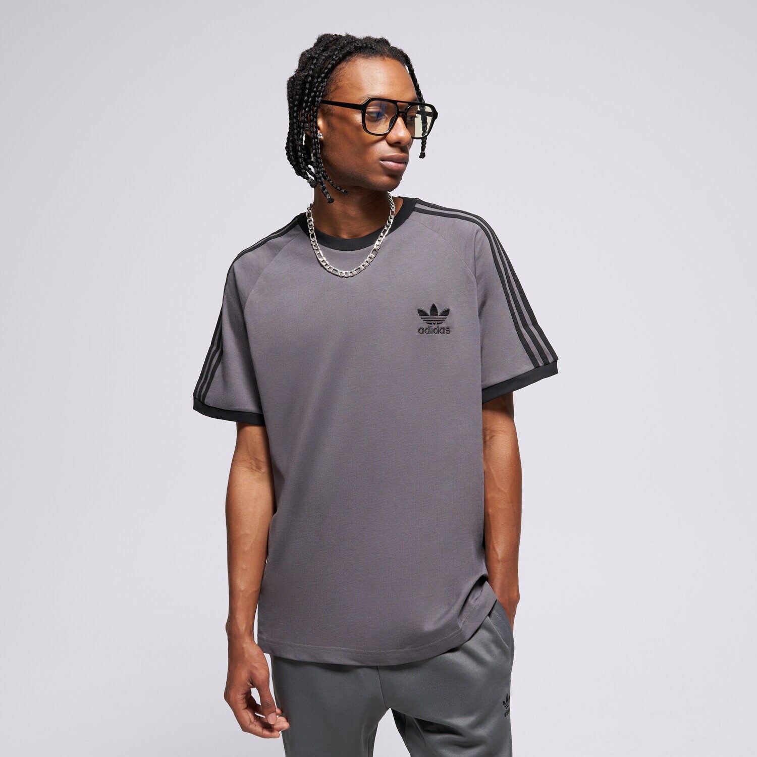 Bărbați tricou ADIDAS TRICOU 3-STRIPES TEE JY1373 Gri