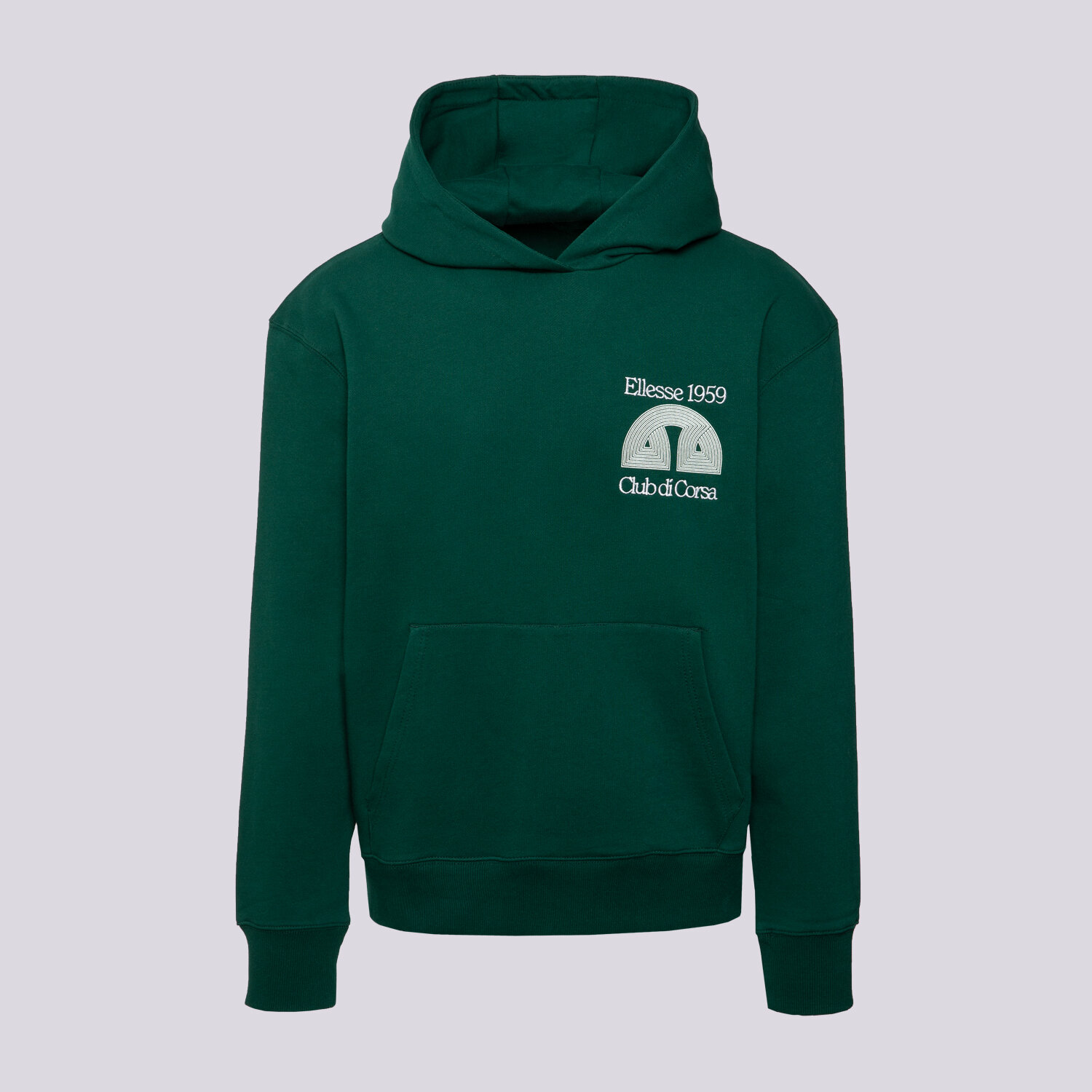 Bărbați bluză ELLESSE BLUZĂ CU GLUGĂ CLUB DI CORSA DGREEN HOODIE SHB23148502 Verde