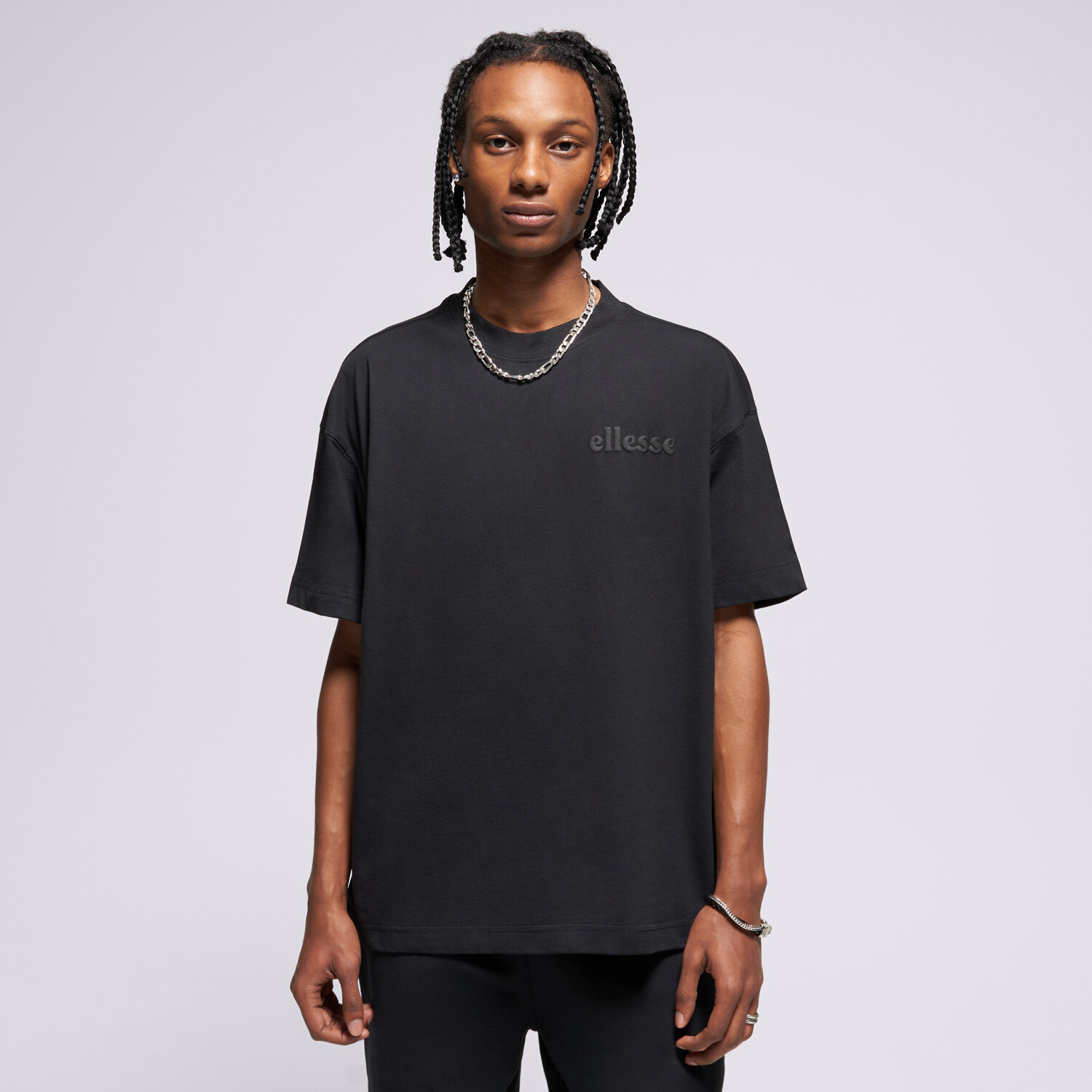 Bărbați tricou ELLESSE TRICOU ENTRIAMO TEE BLK SHB23150011 Negru