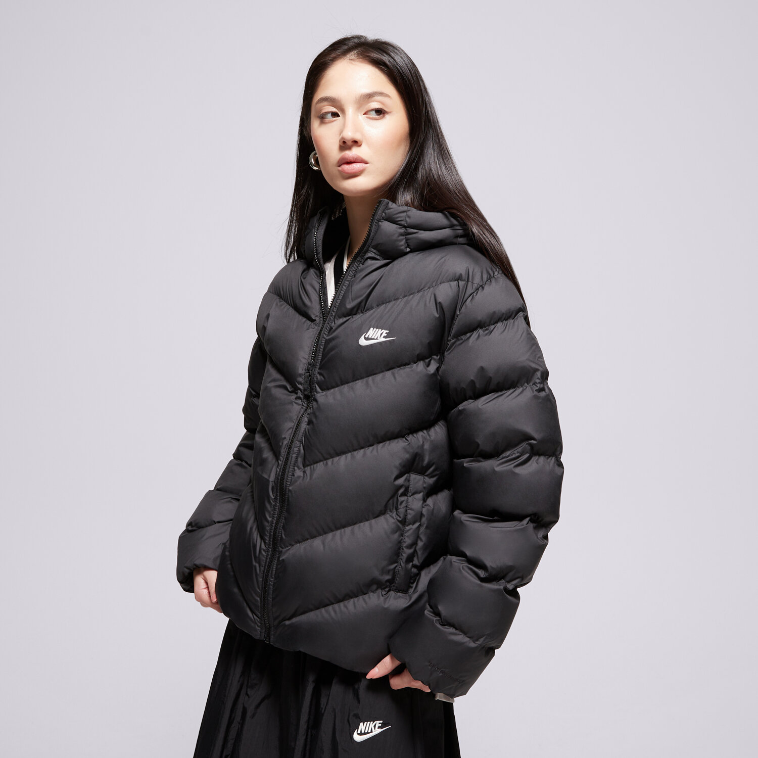 Jachetă de sezon pentru copii (primăvară/toamnă) NIKE JACHETĂ CU PUF K NSW TF ADP PUFFER BOY HQ4976-010 Negru