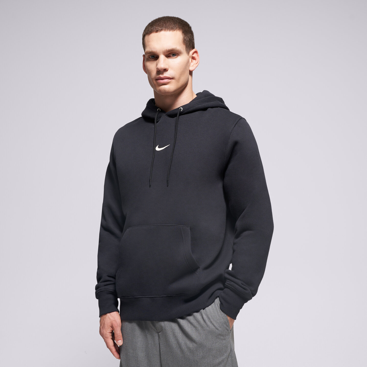 Bărbați bluză NIKE BLUZĂ CU GLUGĂ U NSW HDY CLUB BB FW IB4124-010 Negru