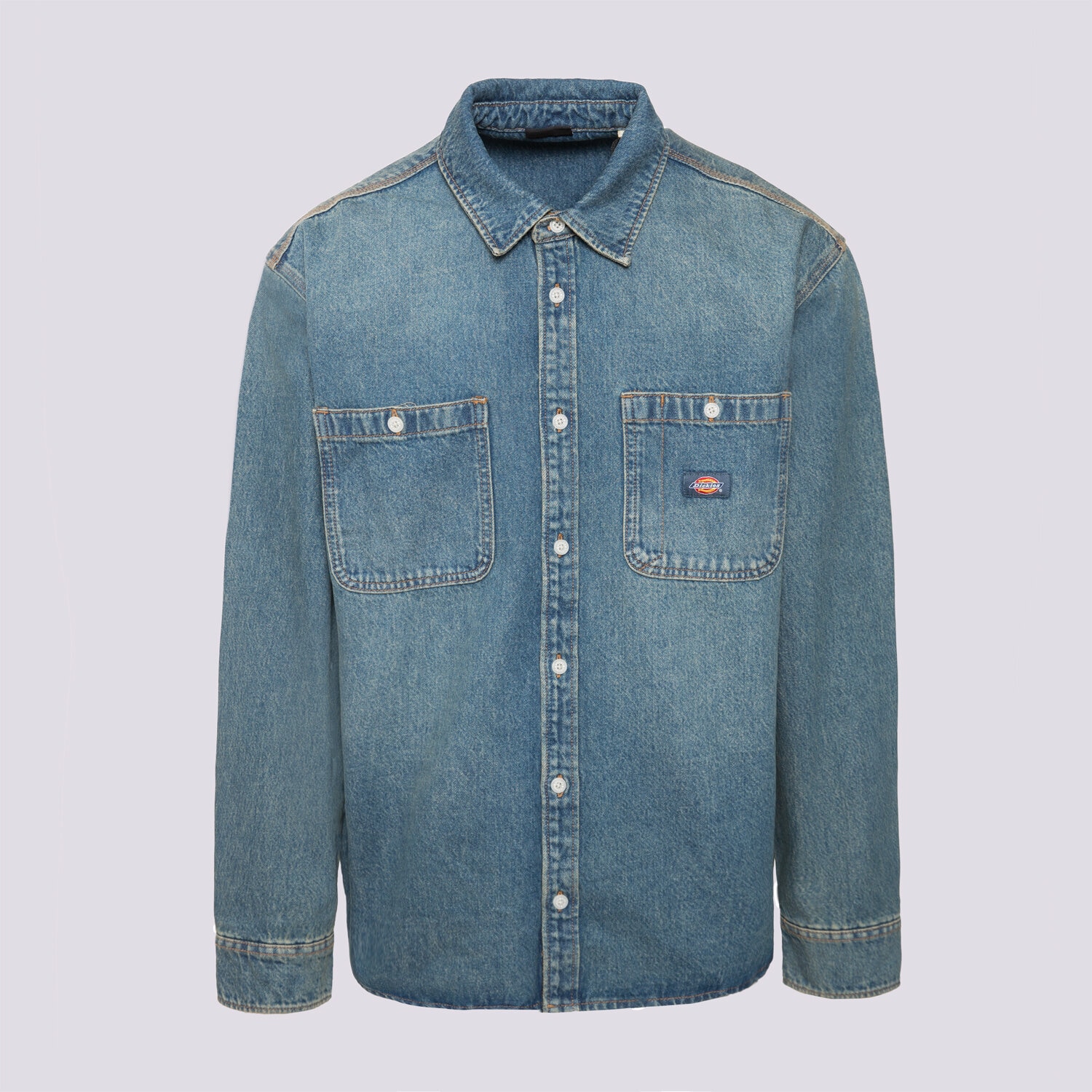 Bărbați tricou DICKIES CĂMAșĂ MECHANIC DENIM SHIRT LS DK0A87PXL231 Albastru