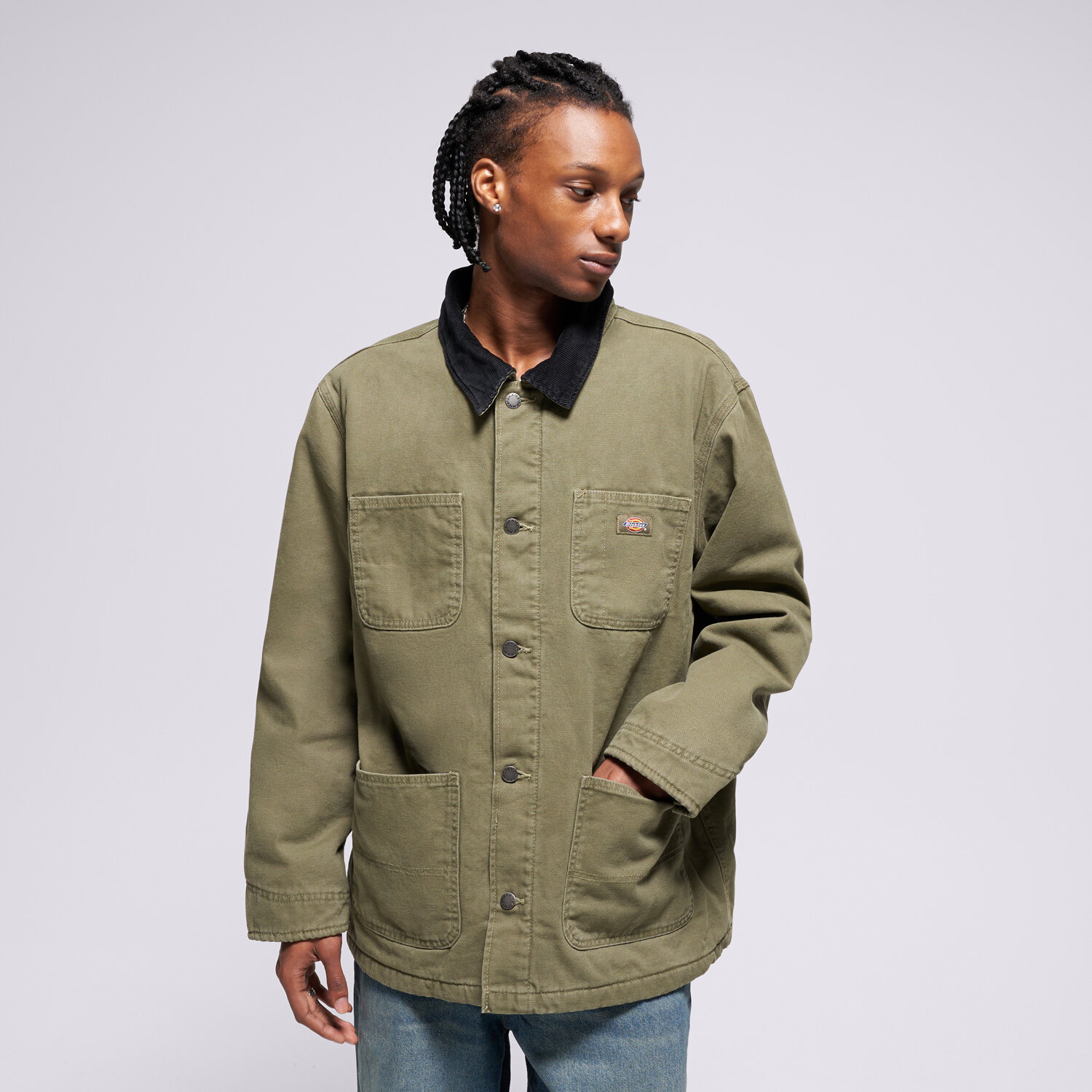 Bărbați eacă de iarnă DICKIES JACHETĂ DE IARNĂ CHORE JACKET LINED CANVAS DK0A87O3MGR1 Kaki