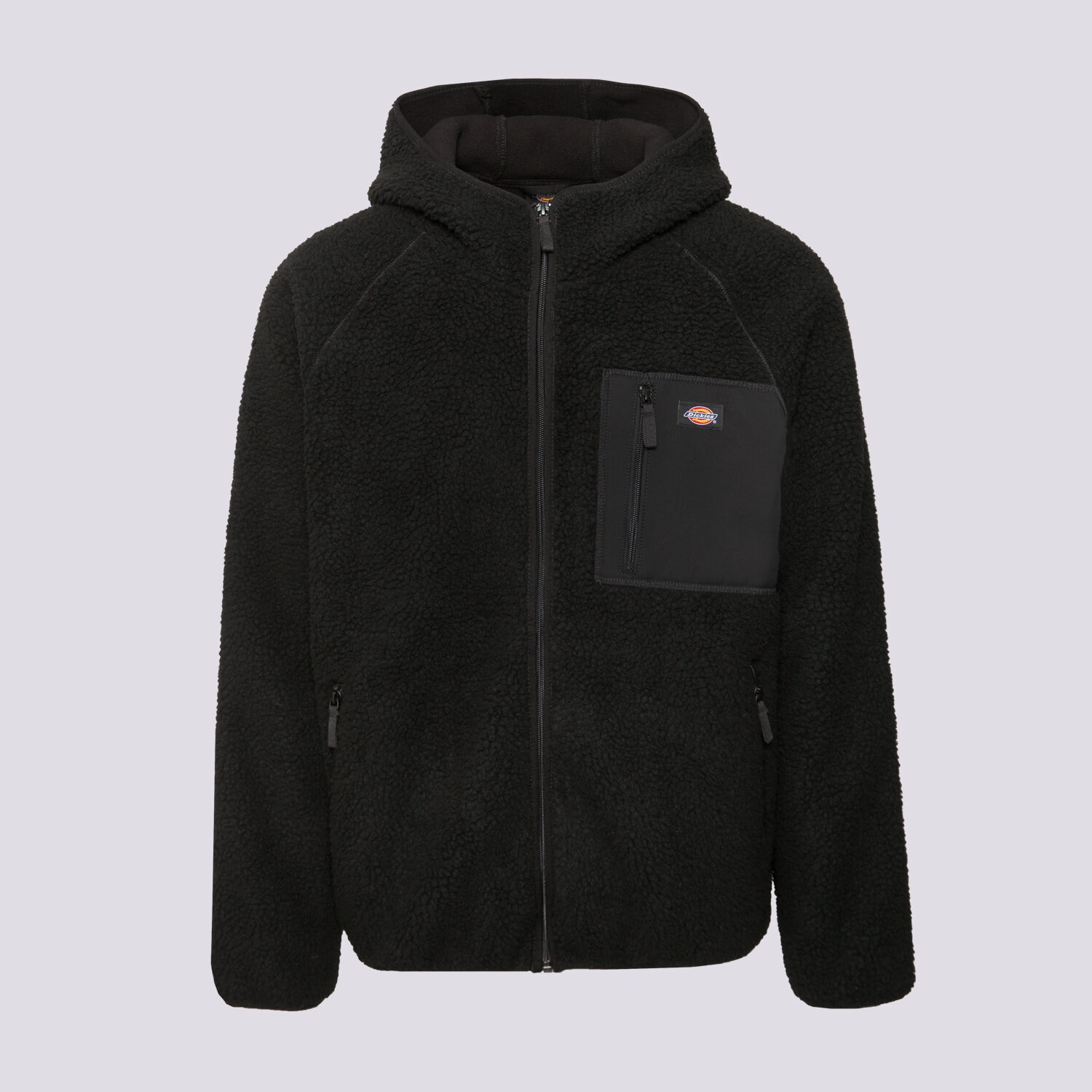 Bărbați eacă de iarnă DICKIES JACHETĂ CENTRAL HIGH PILE HOODED DK0A87NVBLK1 Negru