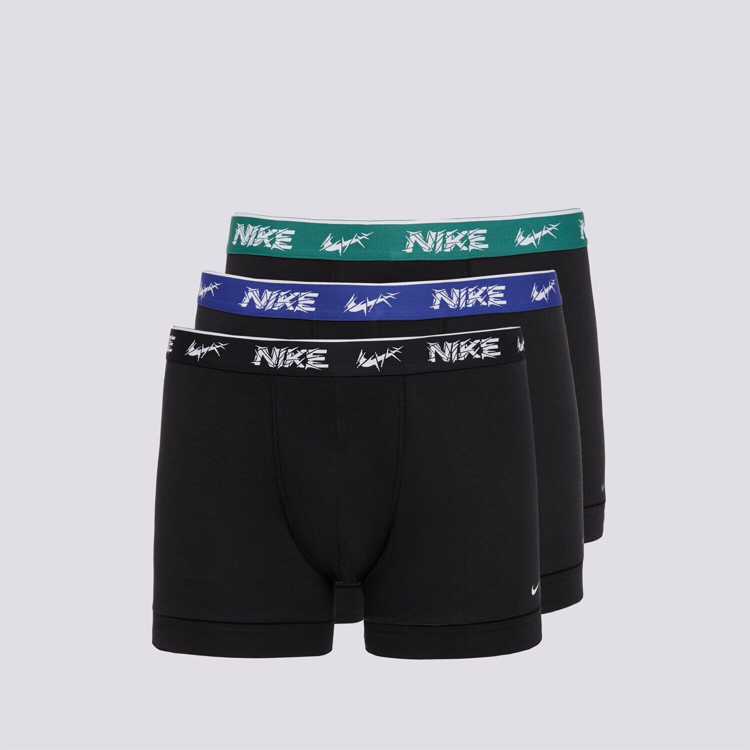 Bărbați lenjerie, boxeri NIKE BOXERI TRUNK 3PK 0000KE1008EYC Negru