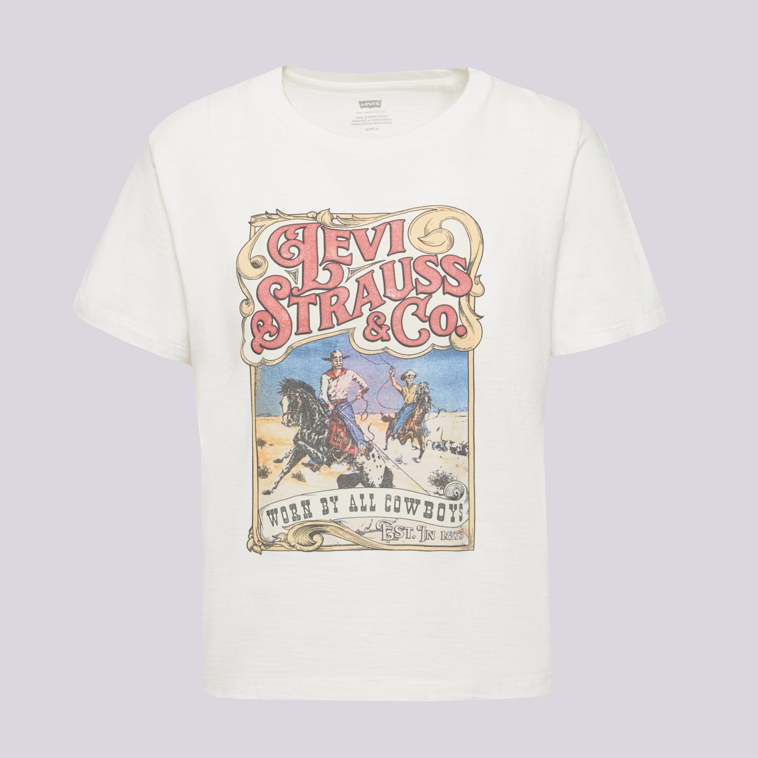 Femei tricou LEVI'S TRICOU GRAPHIC BOXY TSHIRT WHITES A8804-0049 Alb