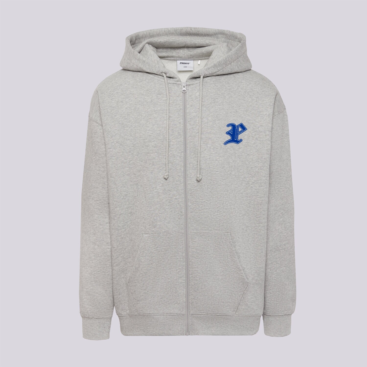 Bărbați bluză PROSTO BLUZĂ ZIP HOODIE GHOTIC P GRAY KL252MSWE2121 Gri