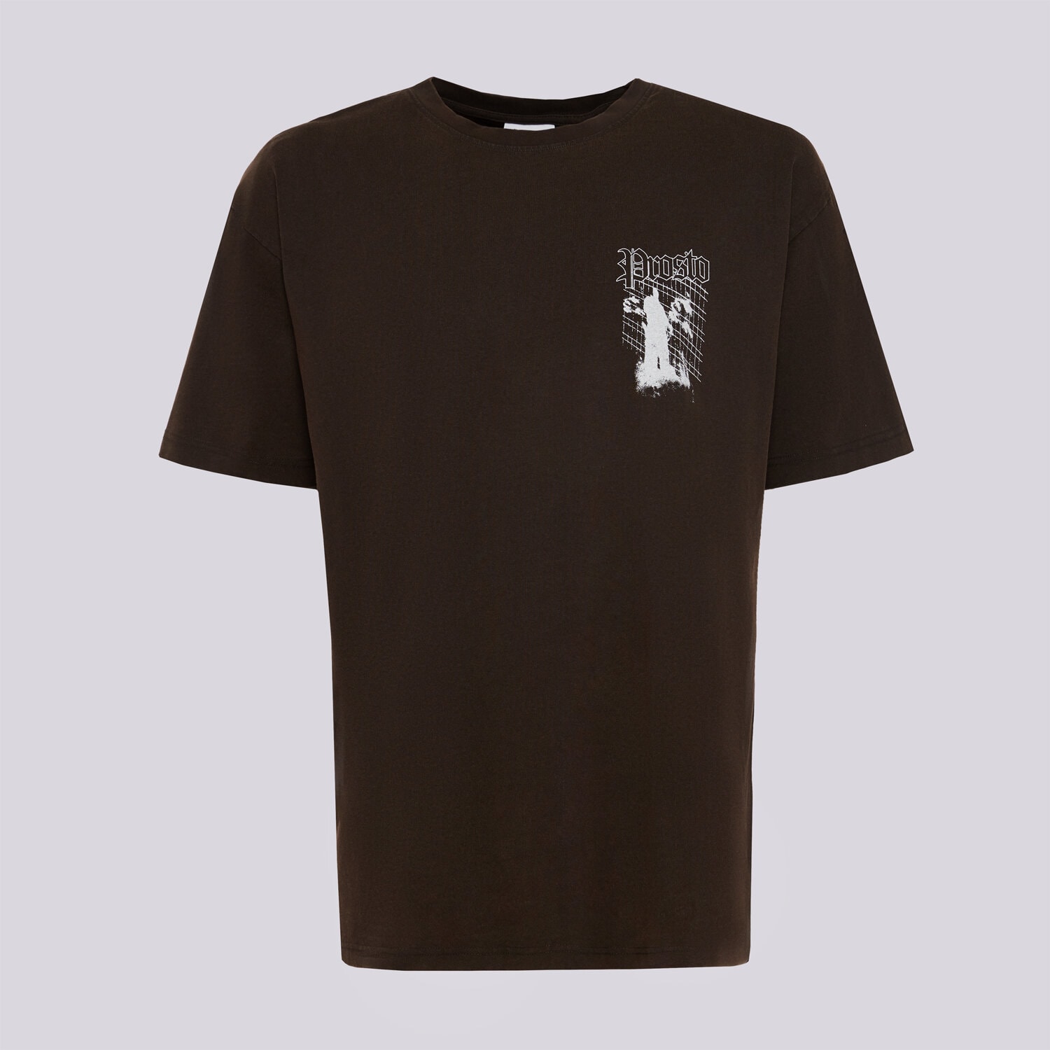 Bărbați tricou PROSTO TRICOU SHADOW WASHED BLACK KL252MTEE1081 Gri