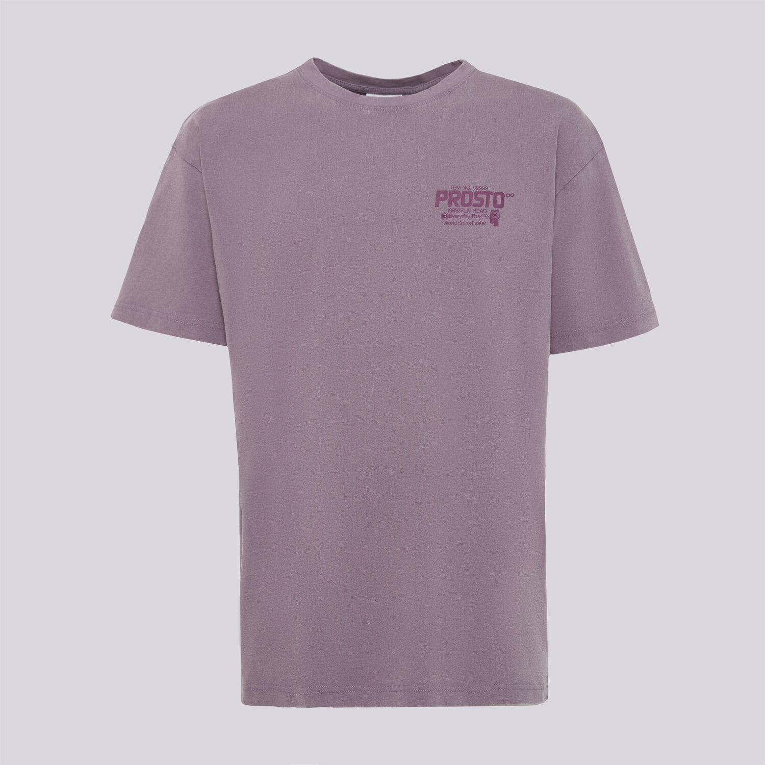 Bărbați tricou PROSTO TRICOU FLATHEAD WASHED LAVENDER KL252MTEE1071 Violet
