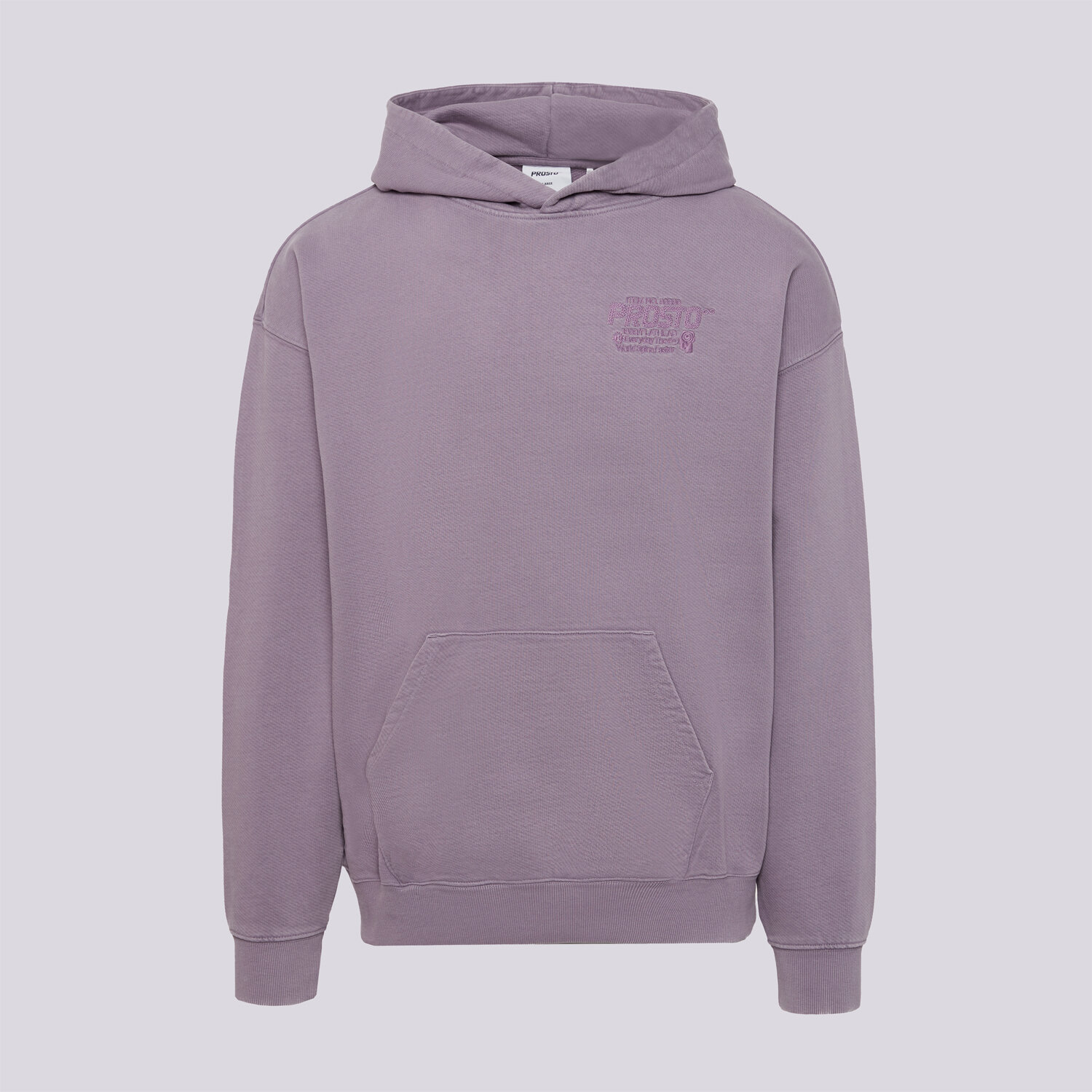 Bărbați bluză PROSTO BLUZĂ CU GLUGĂ HOODIE FLATHEAD WASHED LAVENDER KL252MSWE2041 Violet