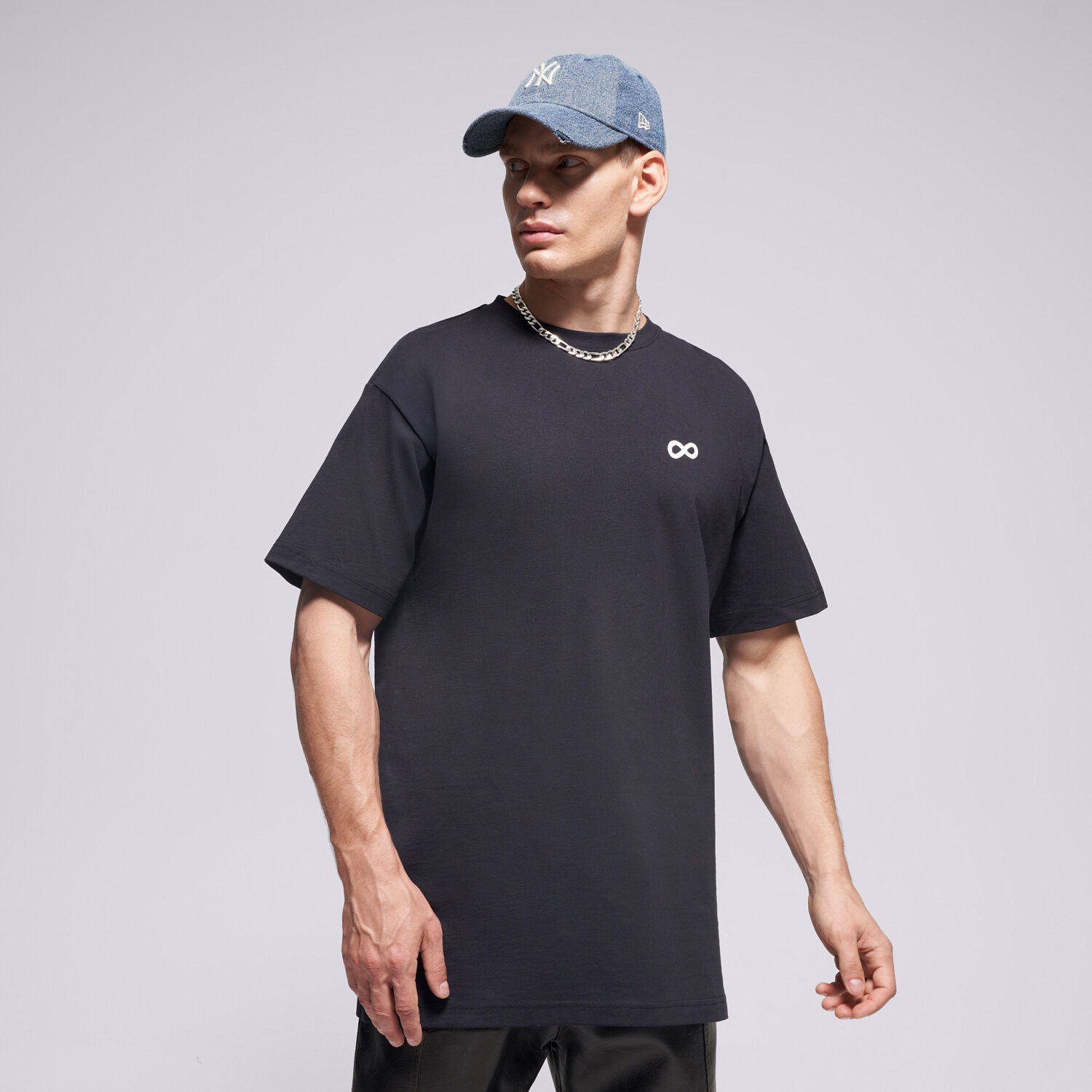 Bărbați tricou PROSTO TRICOU INFINITY D BLACK KL252MTEE1172 Negru