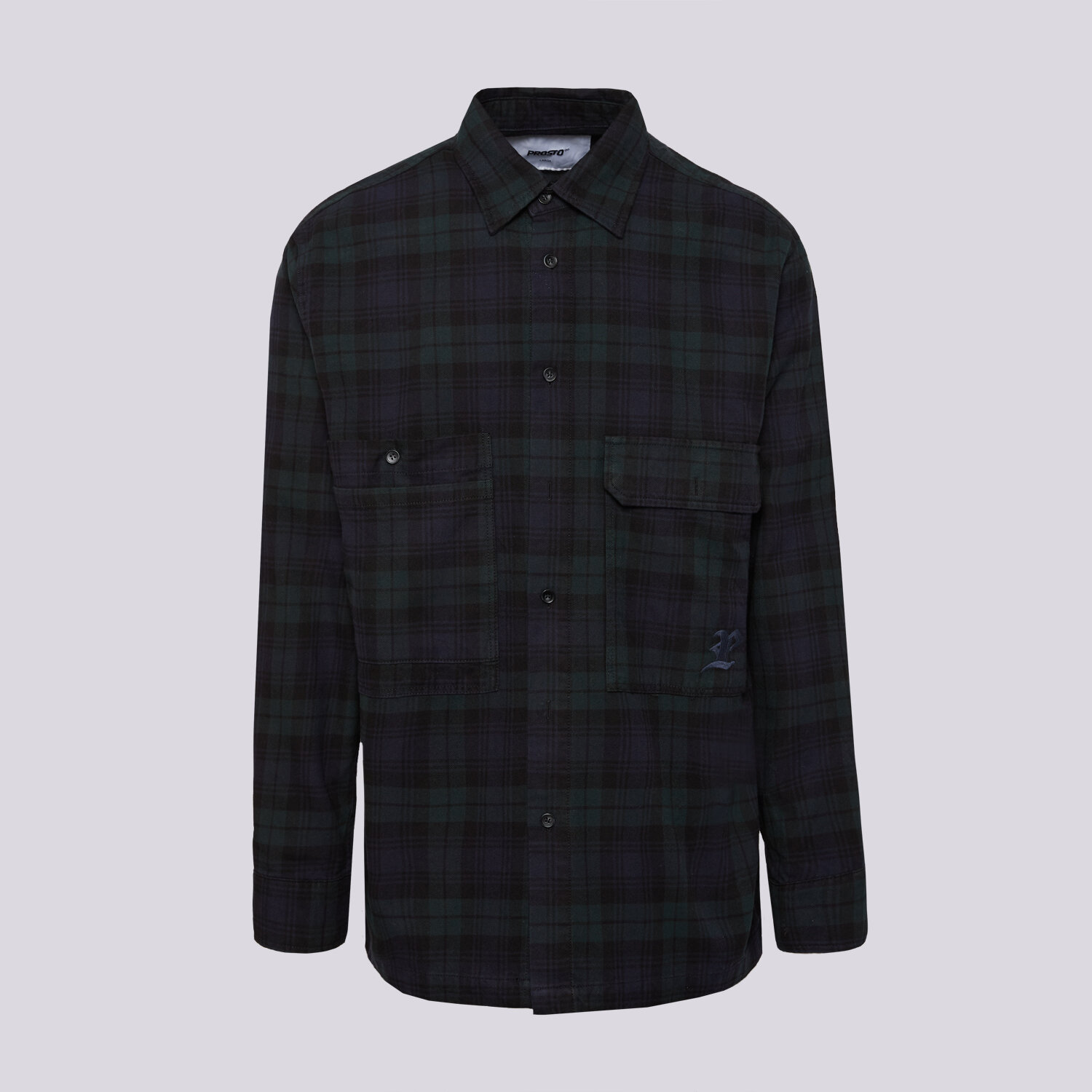 Bărbați tricou PROSTO CĂMAșĂ SHIRT CHECK NAVY KL252MOTH4012 Mulicolor
