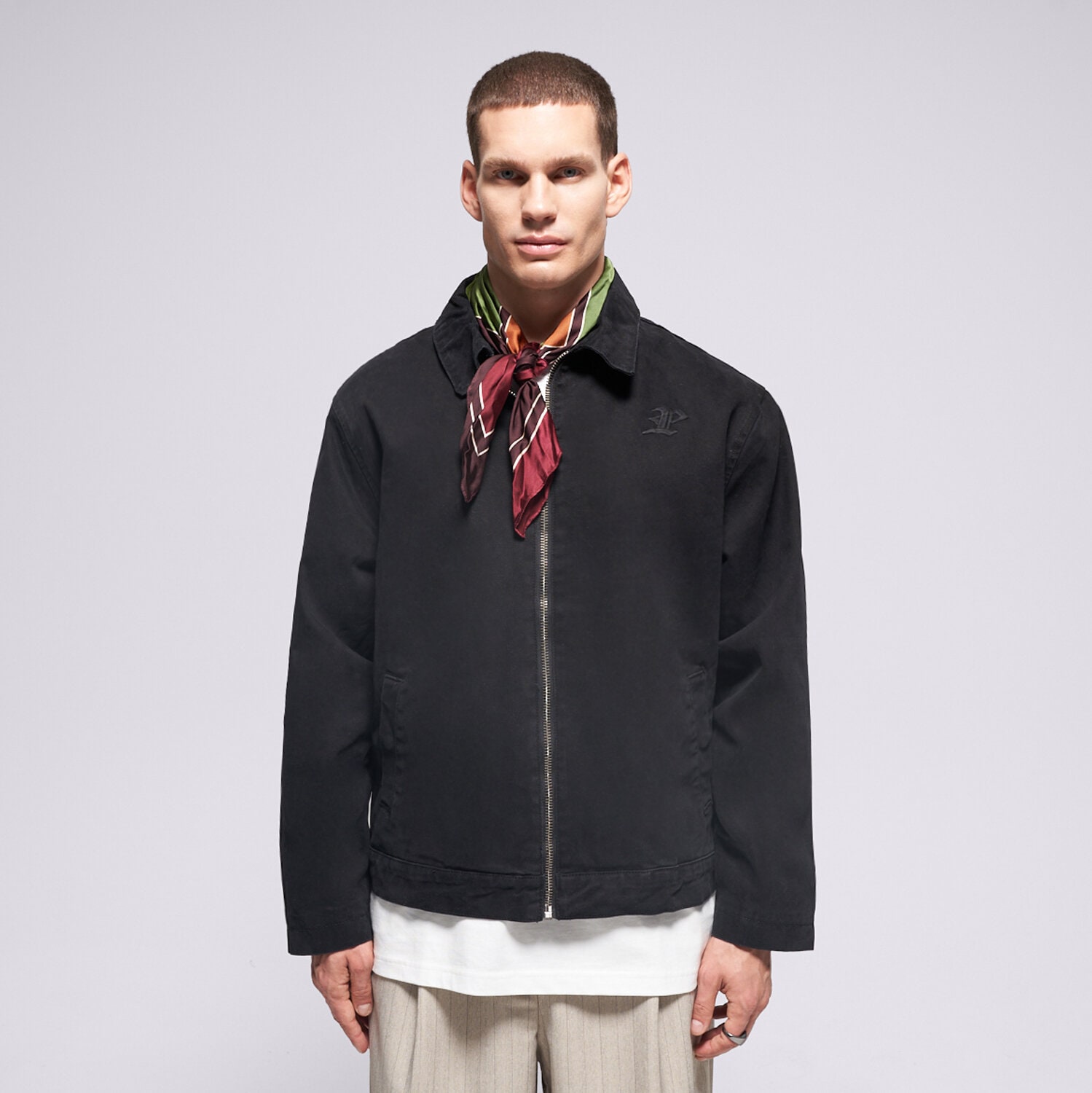 Bărbați eacă de iarnă PROSTO JACHETĂ JACKET 24-HR BLACK KL252MOUT1021 Negru