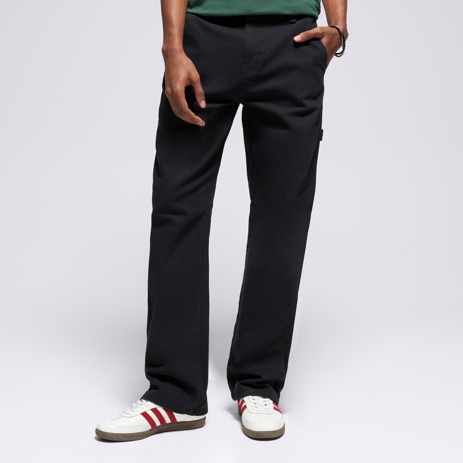 Bărbați pantaloni DICKIES PANTALONI  CARPENTER CANVAS PANT DK0A87PDBLK1 Negru