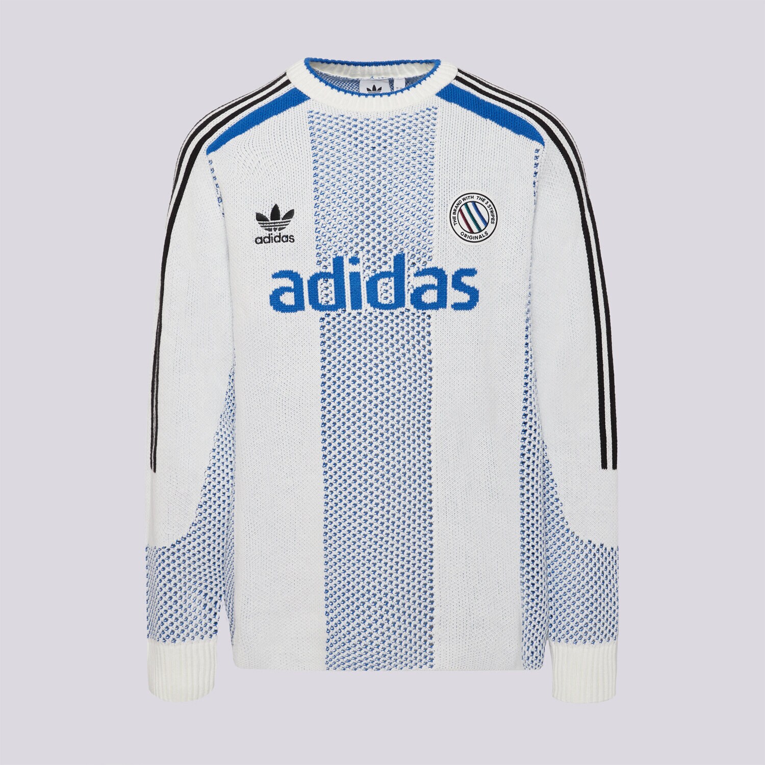 Bărbați bluză ADIDAS PULOVĂR PULLOVER (LONG SLEEVE) KQ5085 Alb