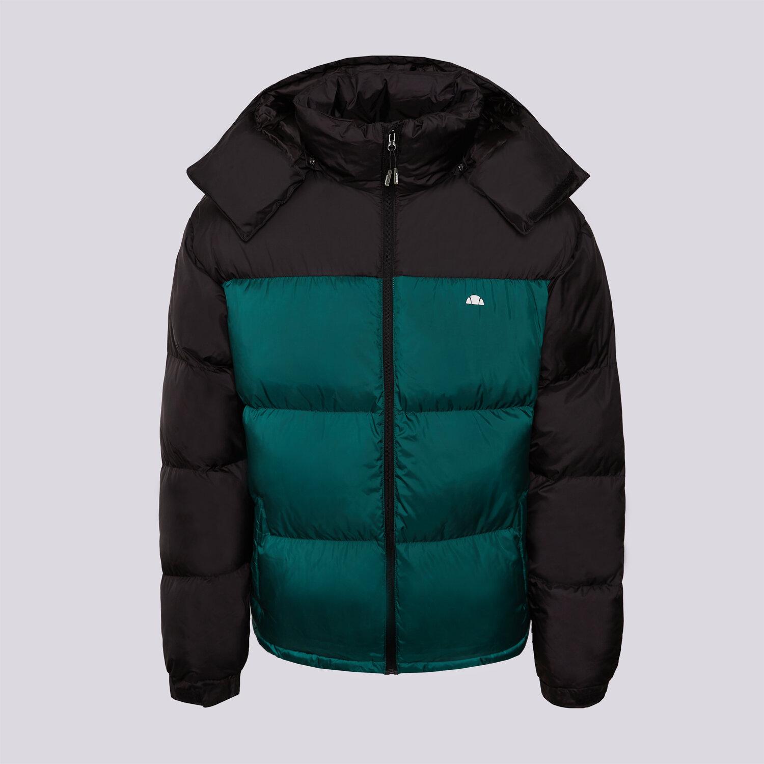 Bărbați eacă de iarnă ELLESSE JACHETĂ CU PUF DENEGRI PADDED BLK/DGREEN JACKET SHB23618070 Negru