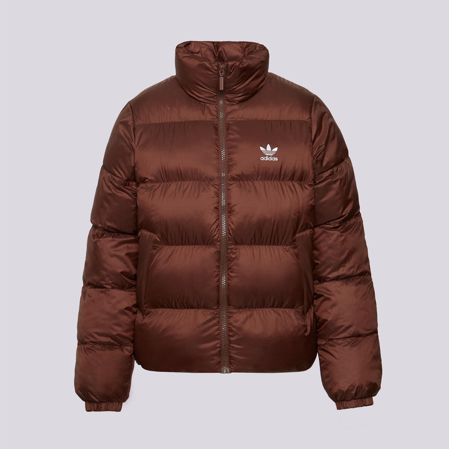 Femei geacă de iarnă ADIDAS JACHETĂ SHORT PUFFER JX2948 Maro