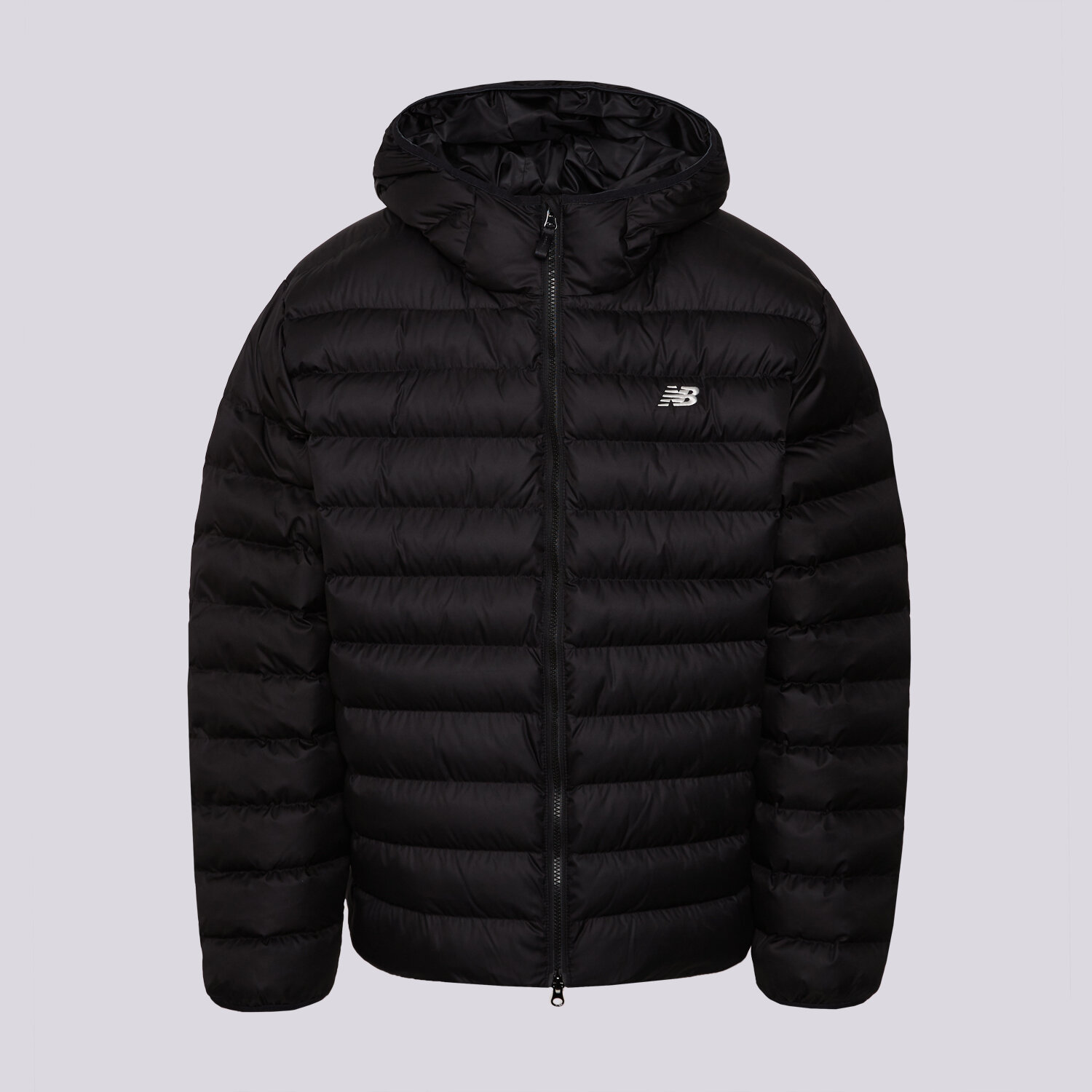 Bărbați eacă de iarnă NEW BALANCE JACHETĂ HOODED PUFFER JACKET MO53500BK Negru