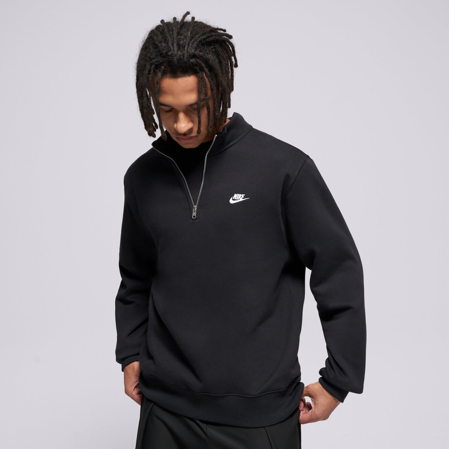 Bărbați bluză NIKE BLUZĂ M NK CLUB BB HZ TOP FN3864-010 Negru