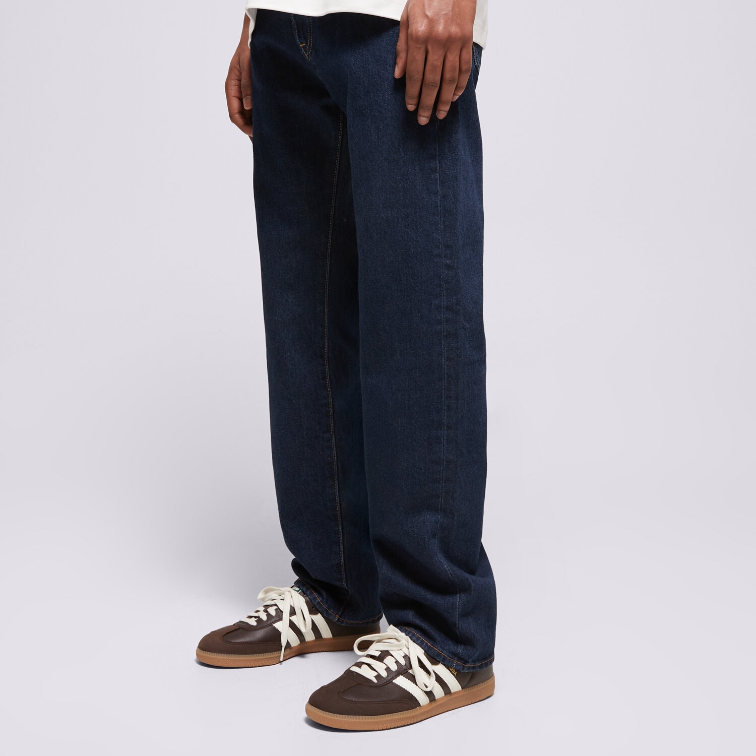 Bărbați pantaloni LEVI'S PANTALONI  501® 93 STRAIGHT DARK INDIGO - FLAT FINISH 79830-0344 Albastru