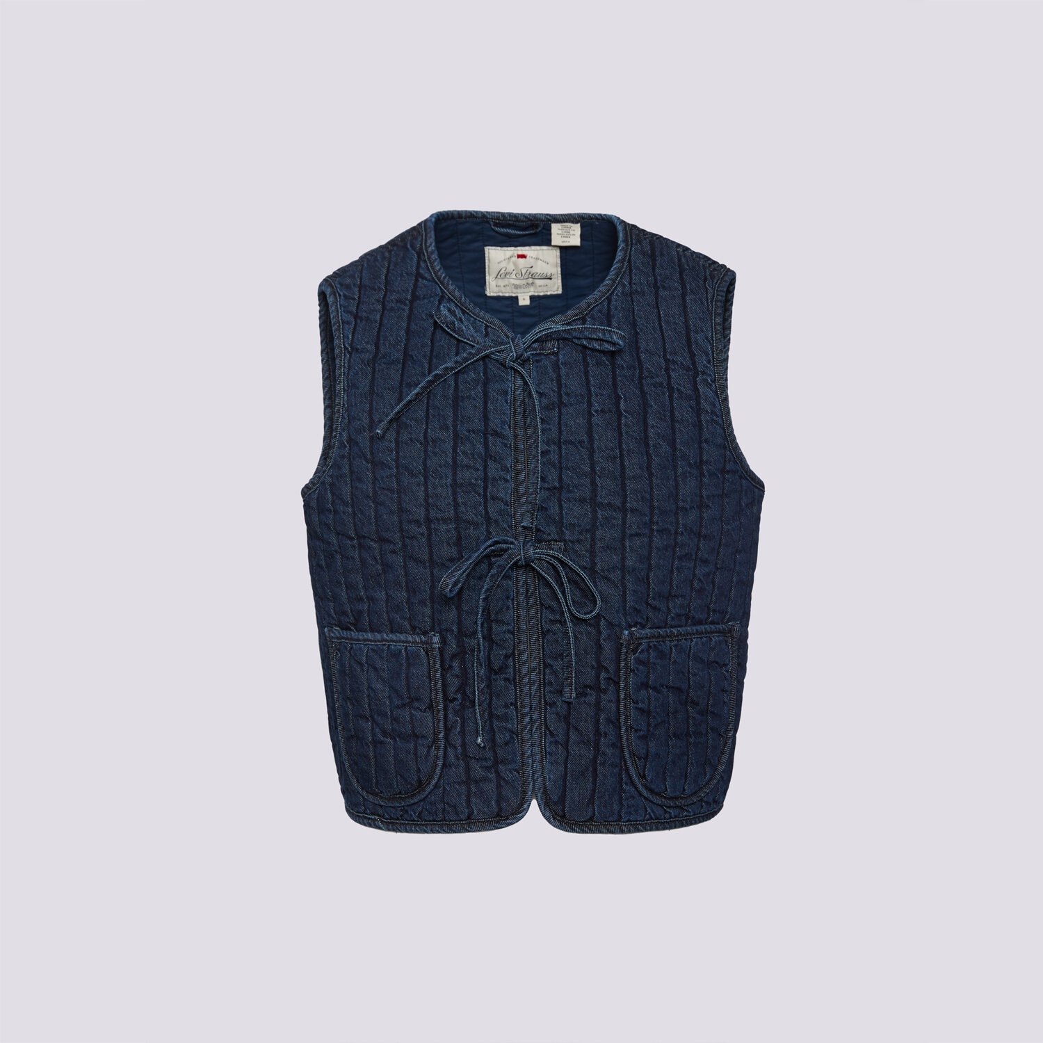 Femei veste LEVI'S VESTĂ LOTTIE LINER VEST DARK INDIGO FLAT FINISH 003G3-0000 Bleumarin