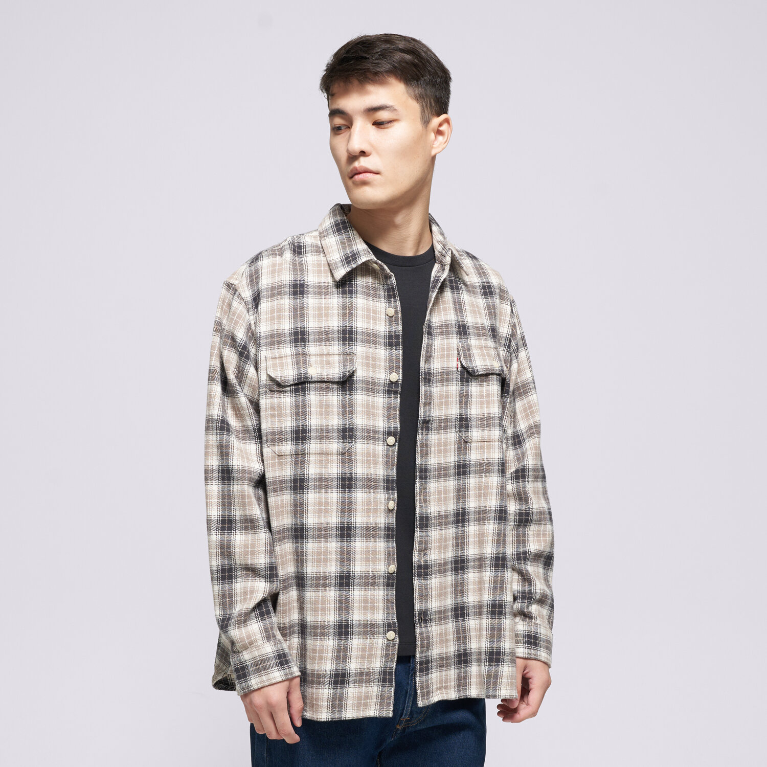 Bărbați tricou LEVI'S CĂMAșĂ JACKSON WORKER NEUTRALS 19573-0289 Mulicolor