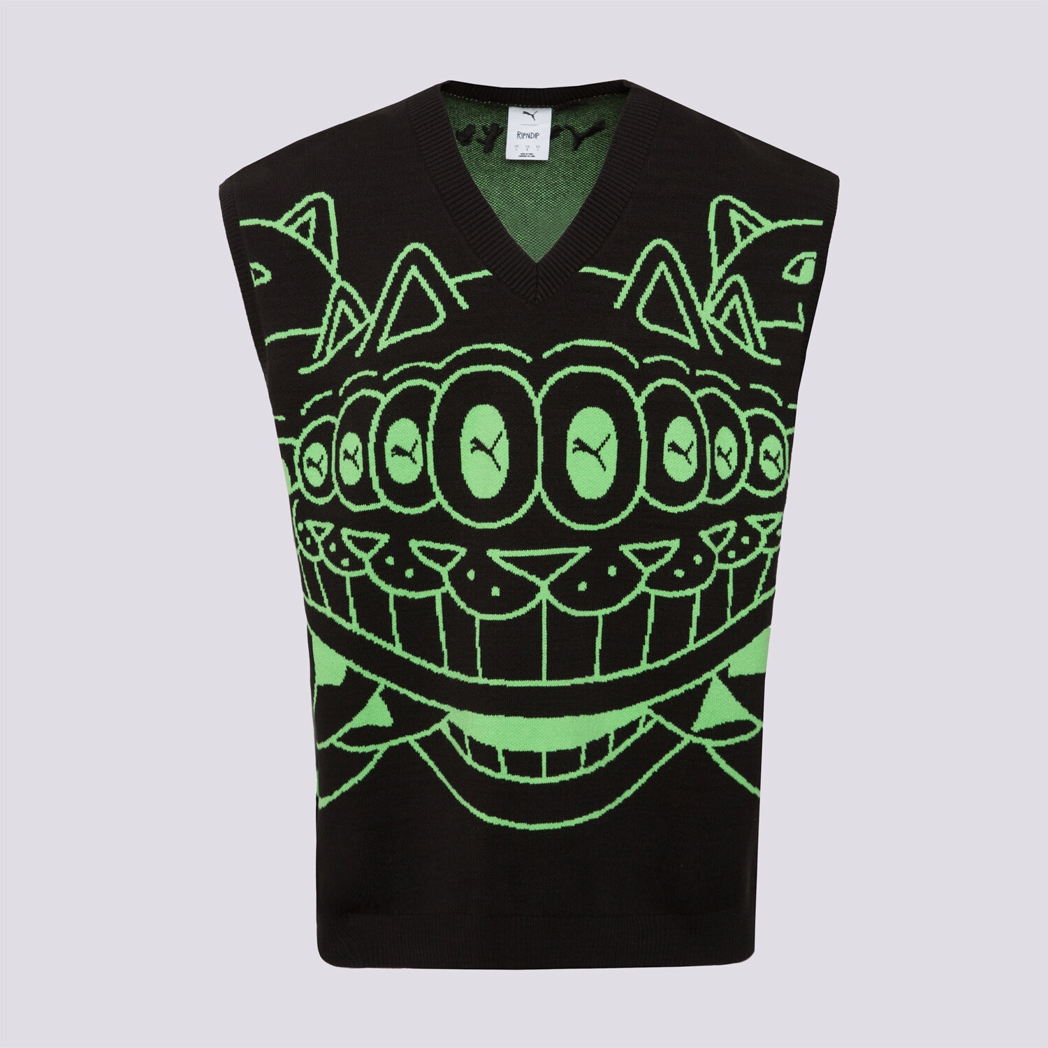 Bărbați veste PUMA INNE PUMA X RIPNDIP KNITTED VEST 632415 01 Negru