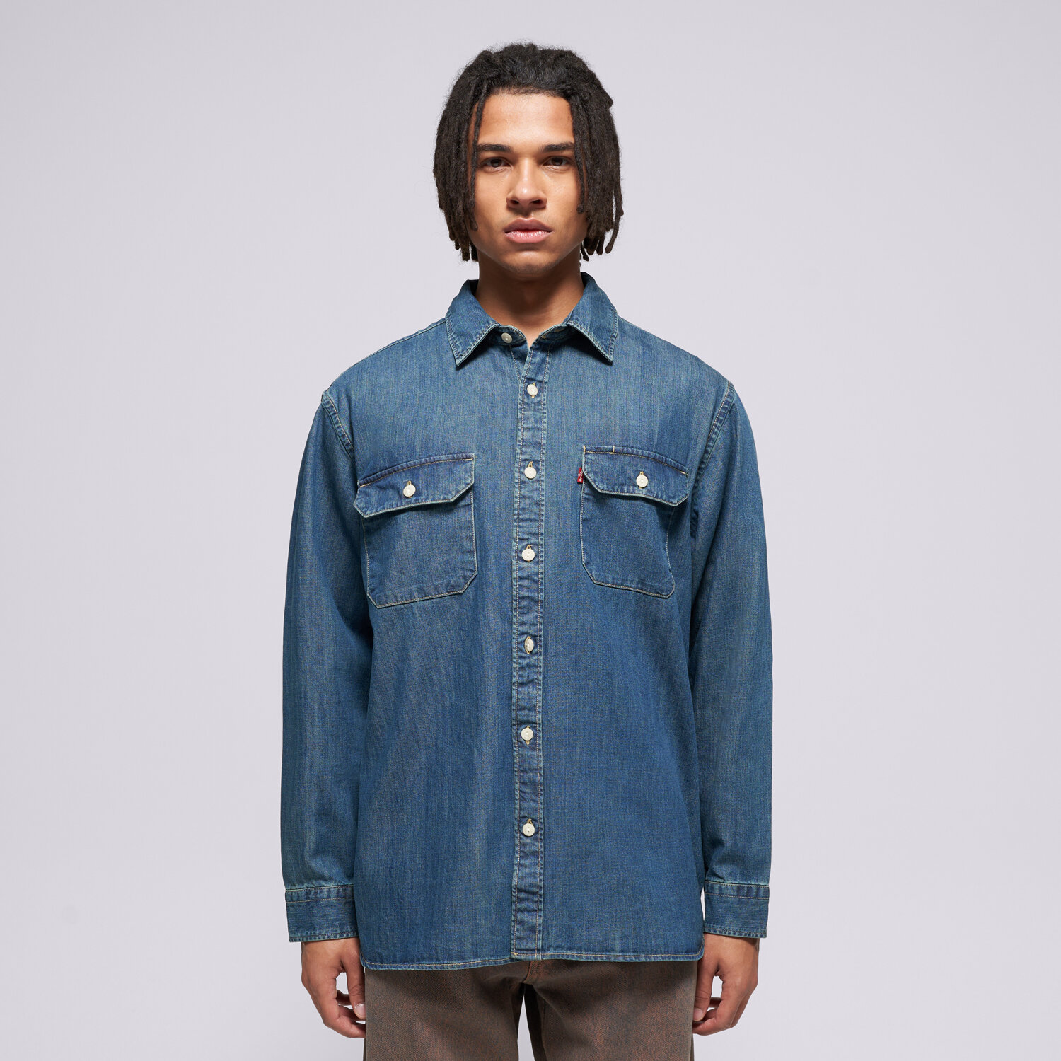 Bărbați tricou LEVI'S CĂMAșĂ JACKSON WORKER DARK INDIGO - WORN IN 19573-0269 Albastru