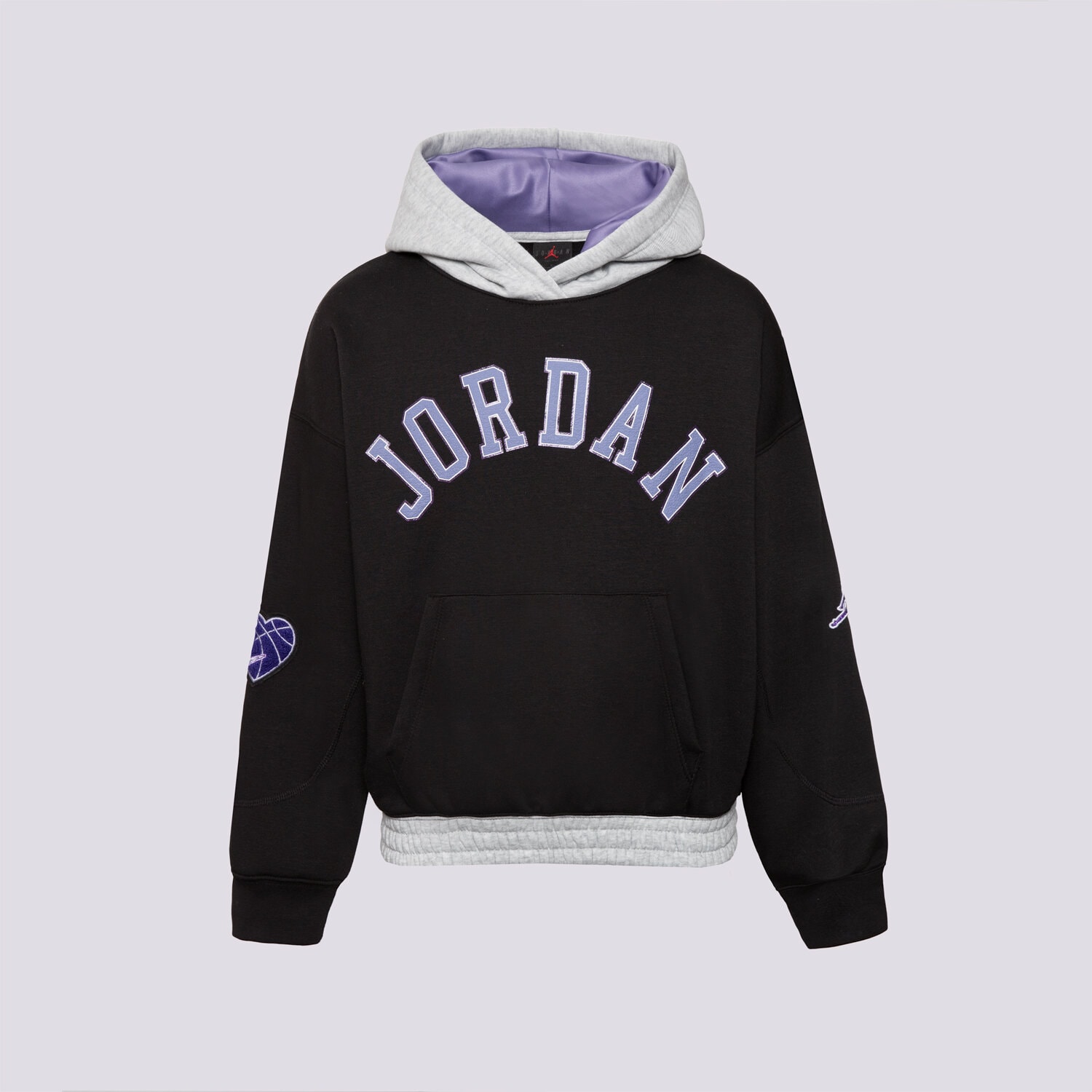 Copii bluză JORDAN BLUZĂ CU GLUGĂ JDG BLUE JEANS & BLING PO HOOD GIRL 45F193-023 Negru