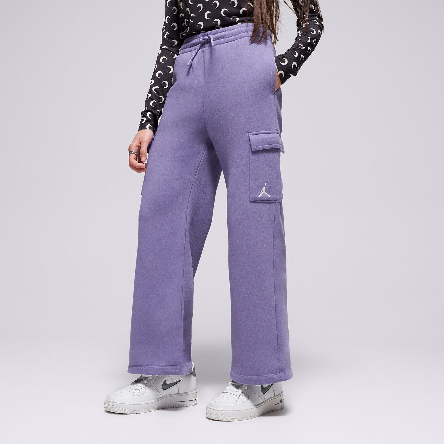 Pantaloni pentru copii JORDAN PANTALONI  JDG WJ BRKN FLC CARGO PANT BOY 45F142-PAP Violet