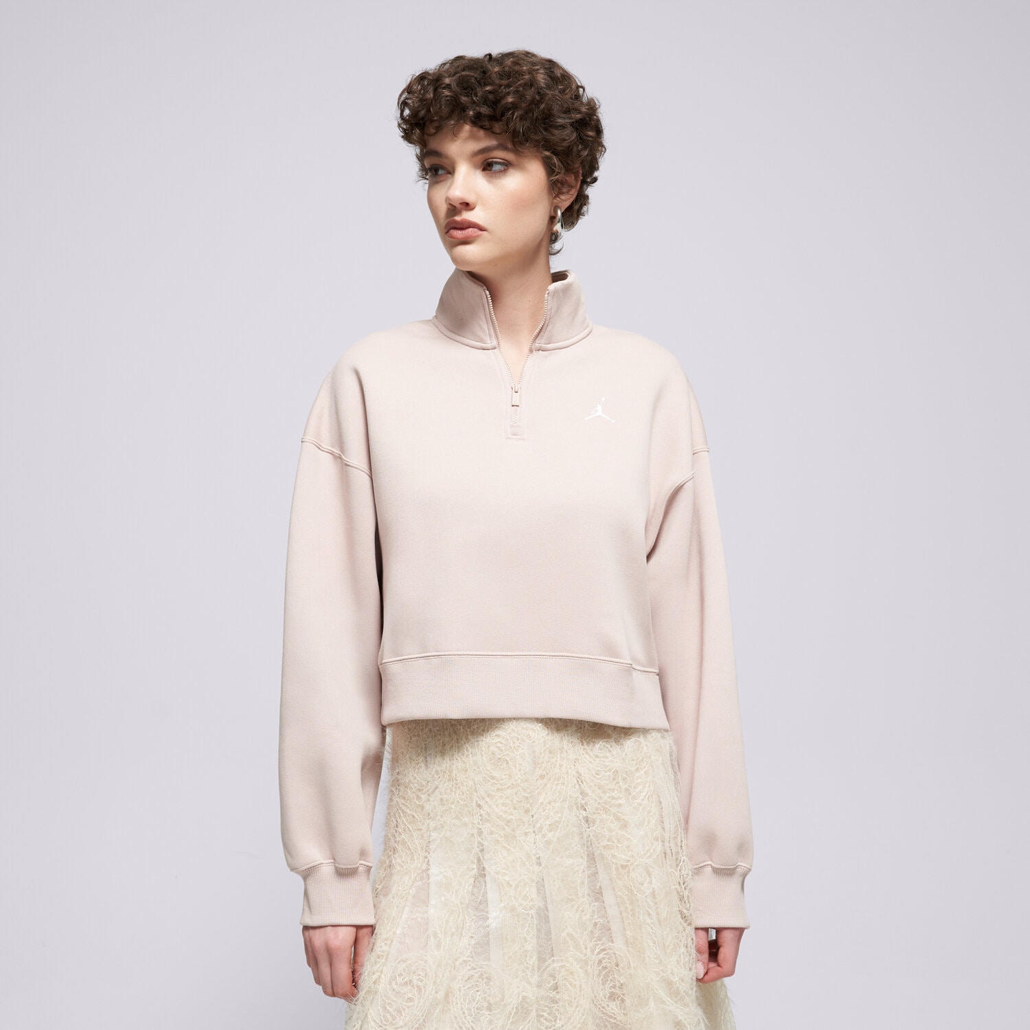 Femei bluză JORDAN BLUZĂ W J BRK FLC QZ TOP IH2391-292 Bej