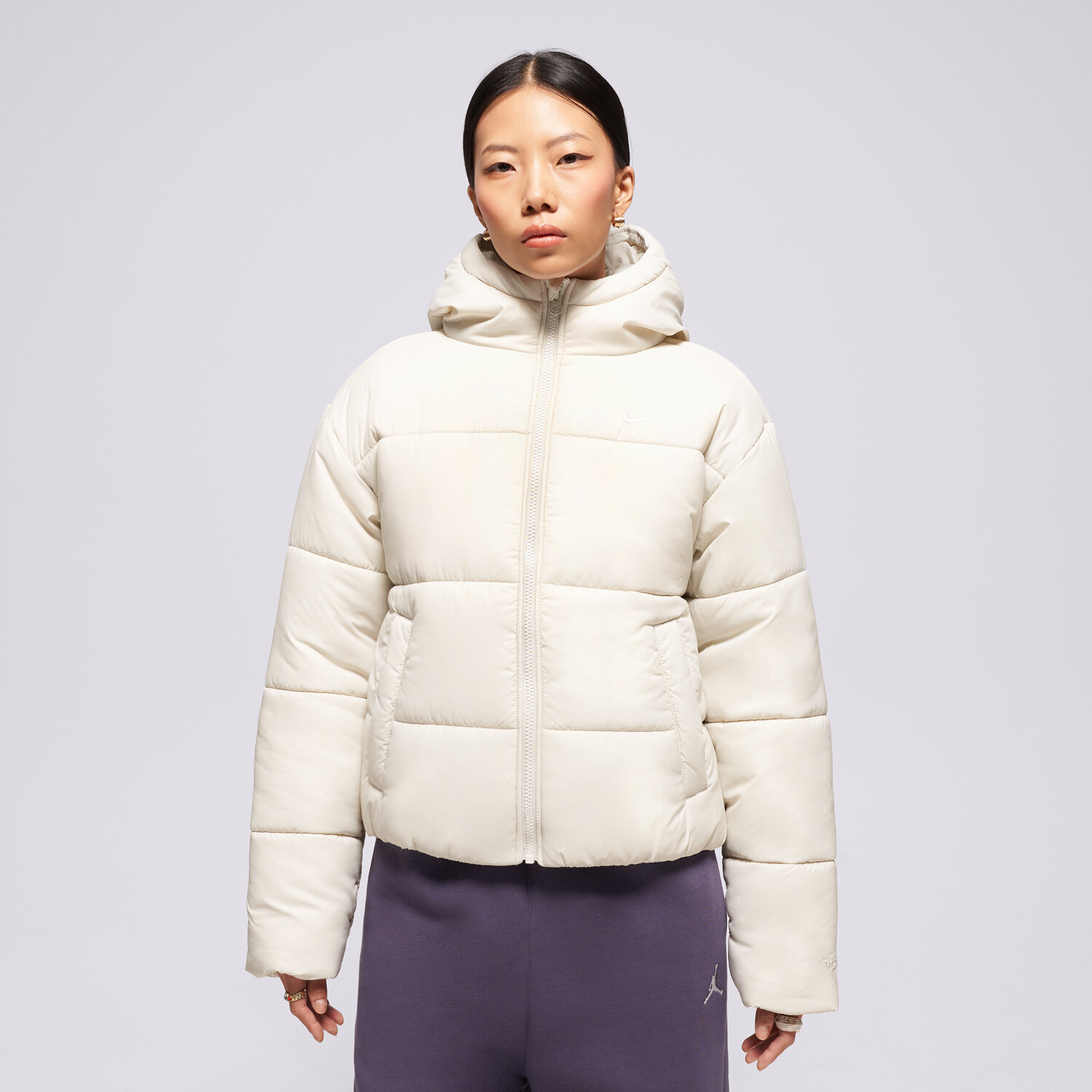 Femei geacă de iarnă NIKE JACHETĂ CU PUF W NSW TF SYNFL NK CLSC PFR FZ5899-072 Bej