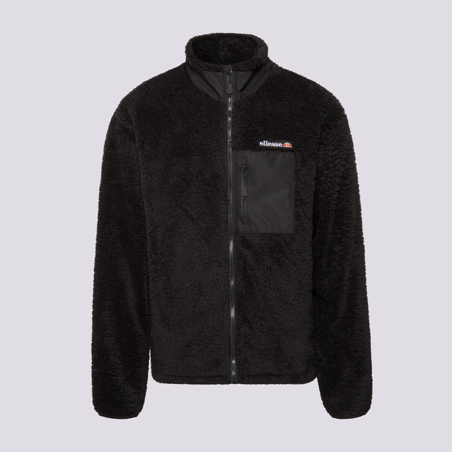 Bărbați bluză ELLESSE POLAR CERVACOL FLEECE JACKET BLK SHZ22305011 Negru