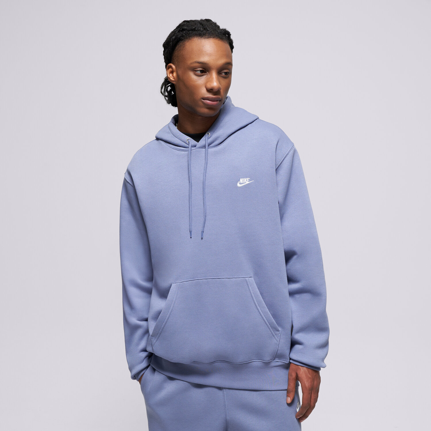Bărbați bluză NIKE BLUZĂ HANORAC M NK CLUB BB PO HOODIE FN3859-499 Albastru