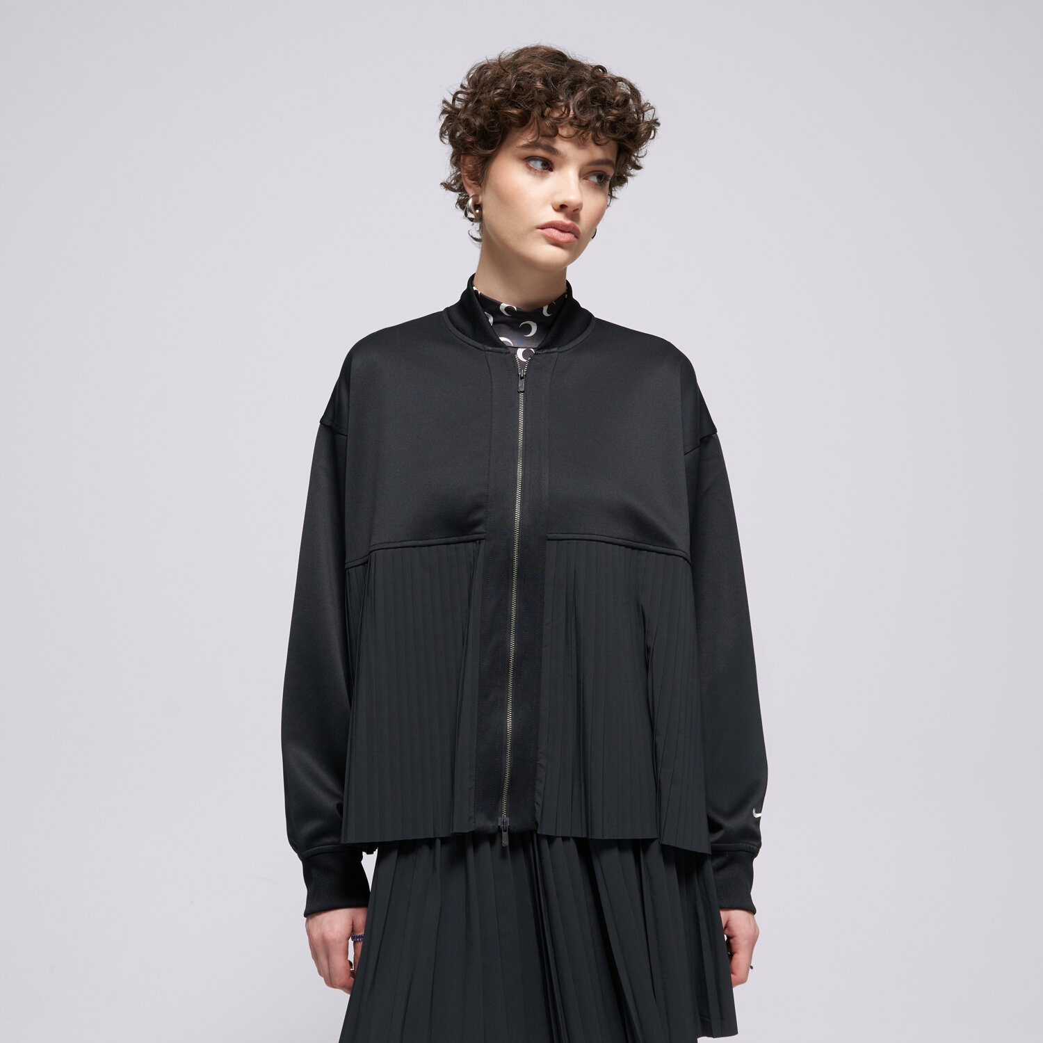 Femei bluză NIKE BLUZĂ W NSW PLEATED JKT IM7457-010 Negru