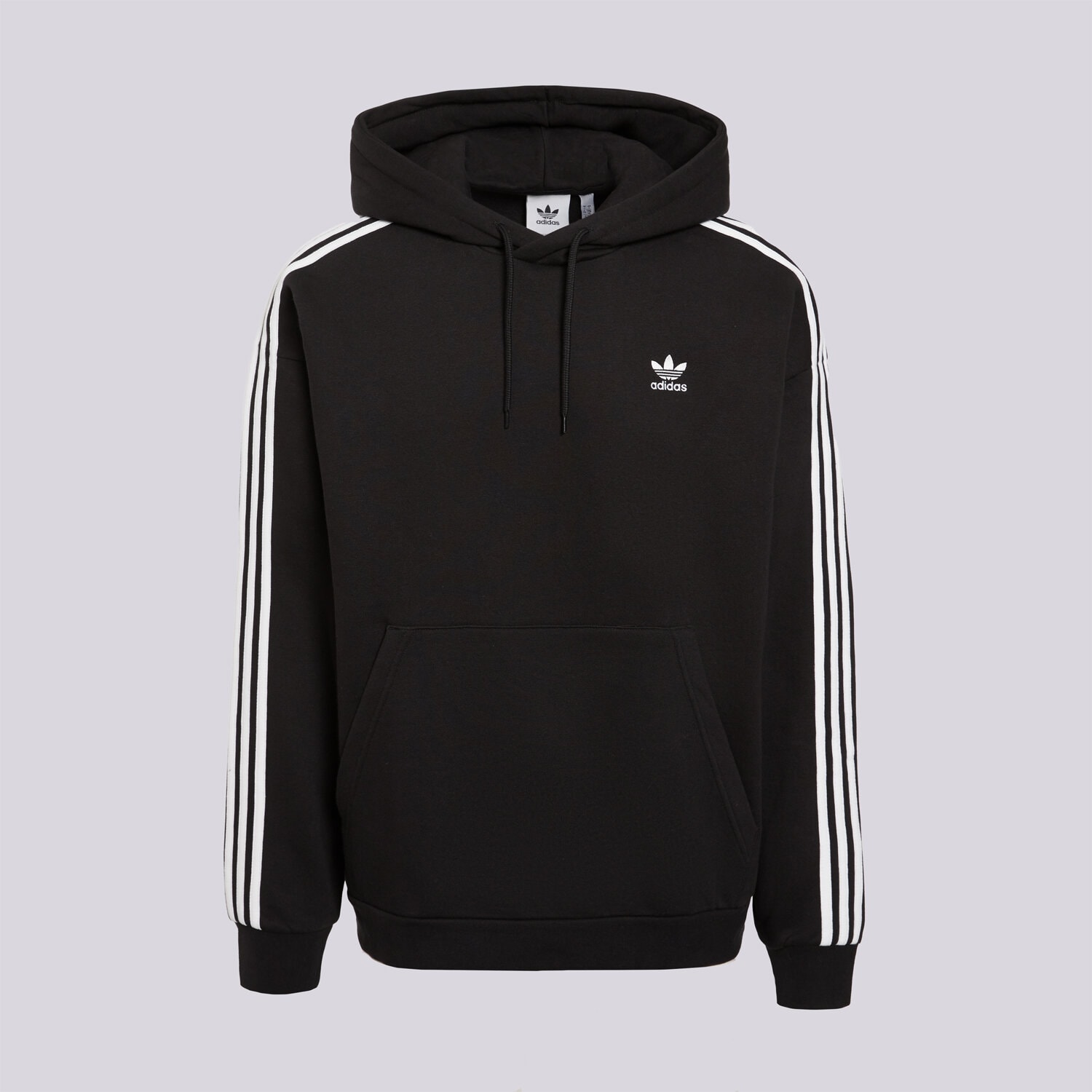 Bărbați bluză ADIDAS BLUZĂ CU GLUGĂ BAGGY HOODIE JC6251 Negru