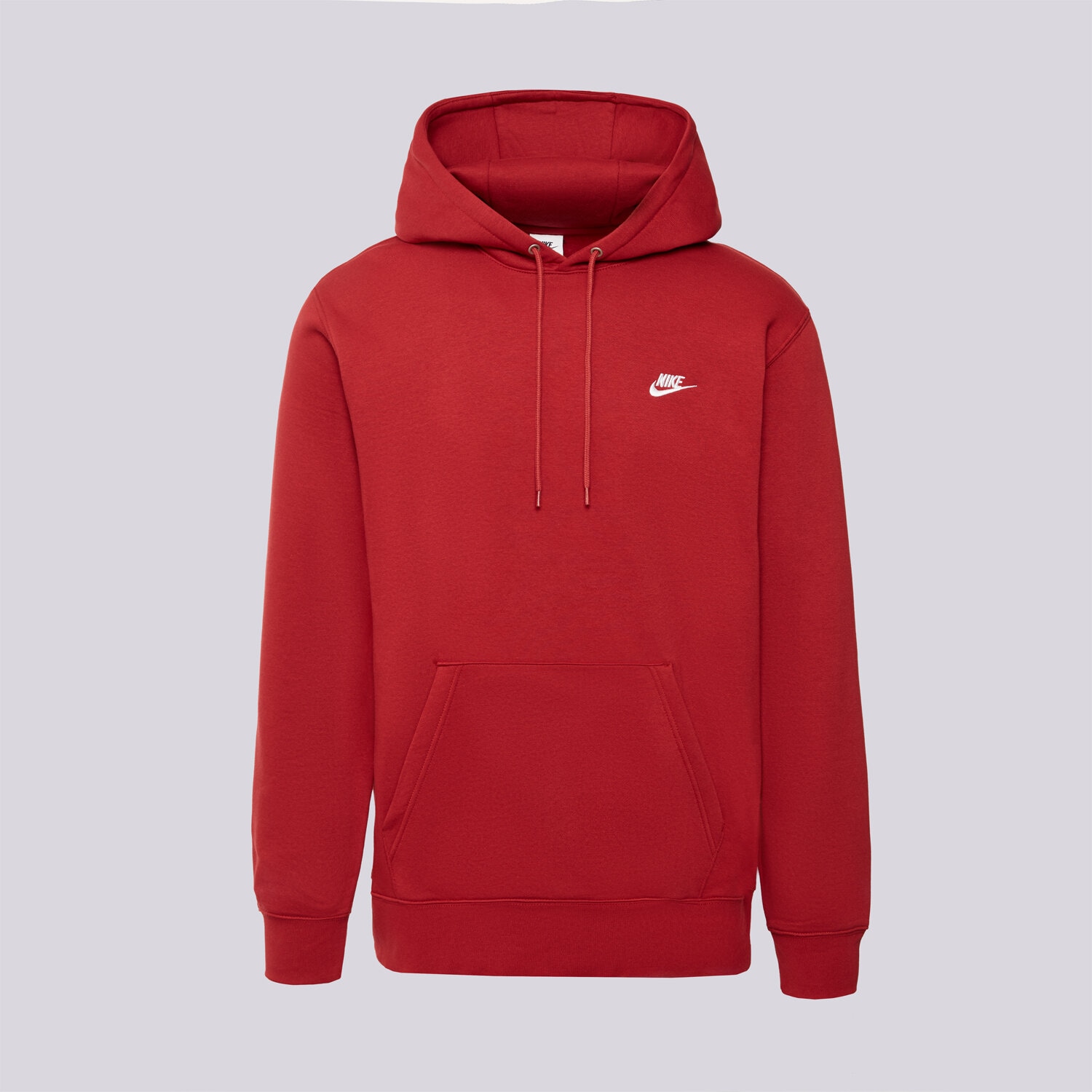 Bărbați bluză NIKE BLUZĂ CU GLUGĂ M NK CLUB BB PO HOODIE FN3859-613 Bordo