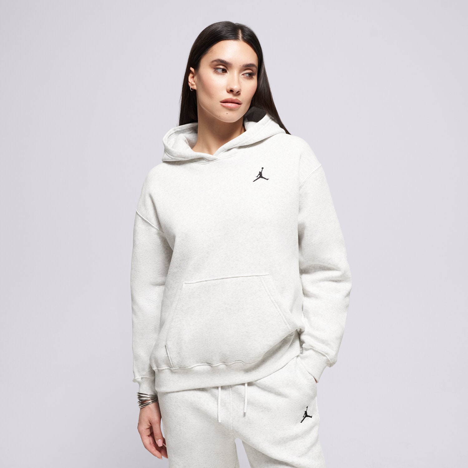 Femei bluză JORDAN BLUZĂ CU GLUGĂ BROOKLYN FLEECE FV7071-051 Gri