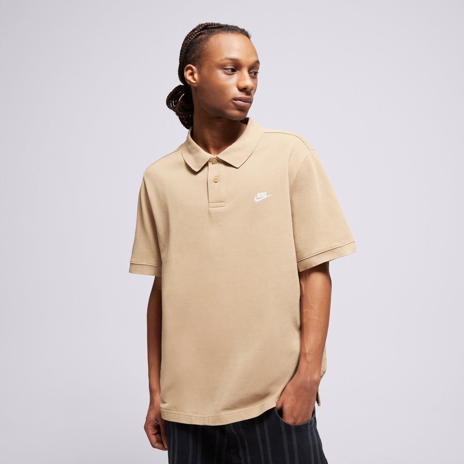 Bărbați tricou NIKE POLO M NK CLUB SS POLO PIQUE FN3894-297 Bej