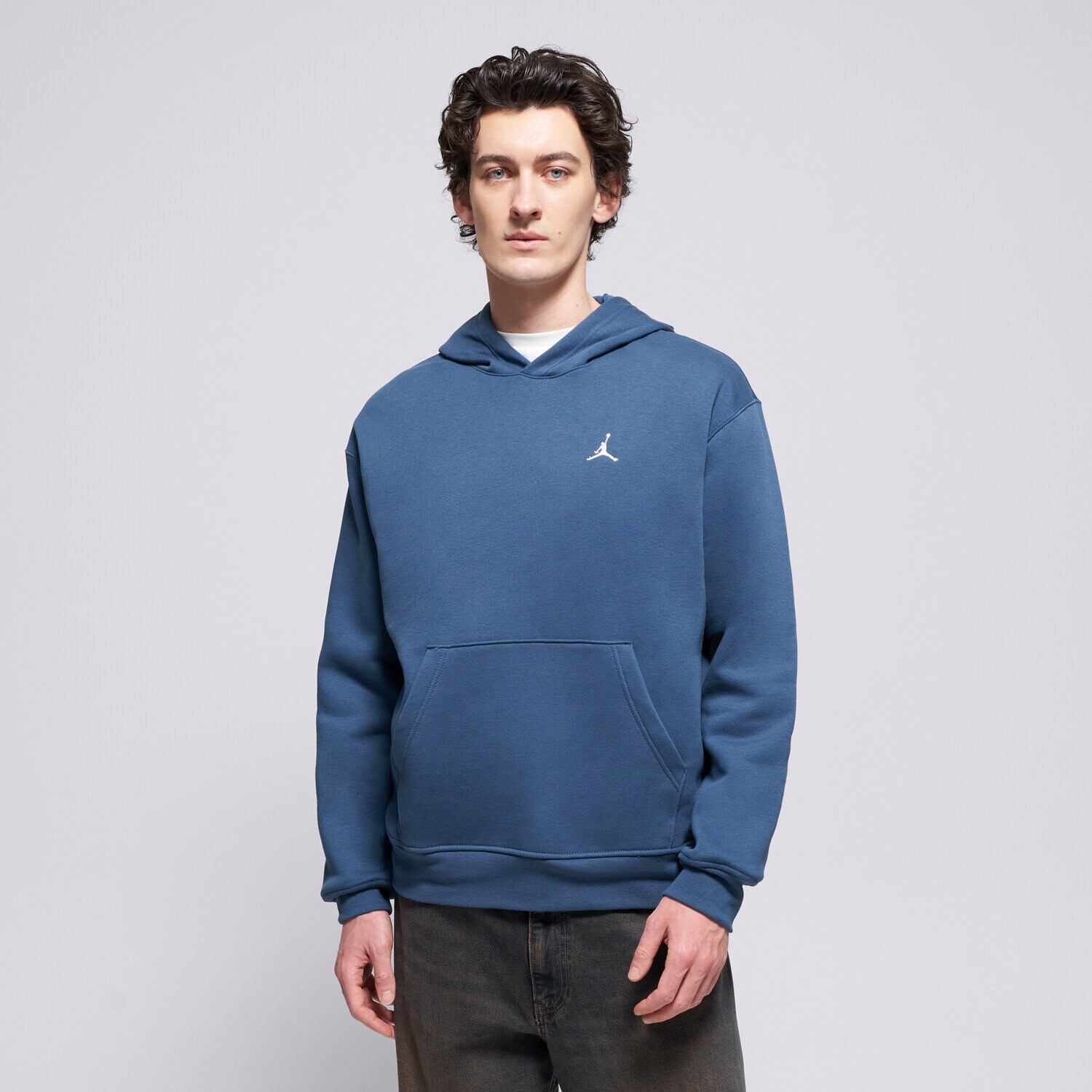 Bărbați bluză JORDAN BLUZĂ HANORAC JORDAN BROOKLYN FLEECE FV7281-464 Albastru