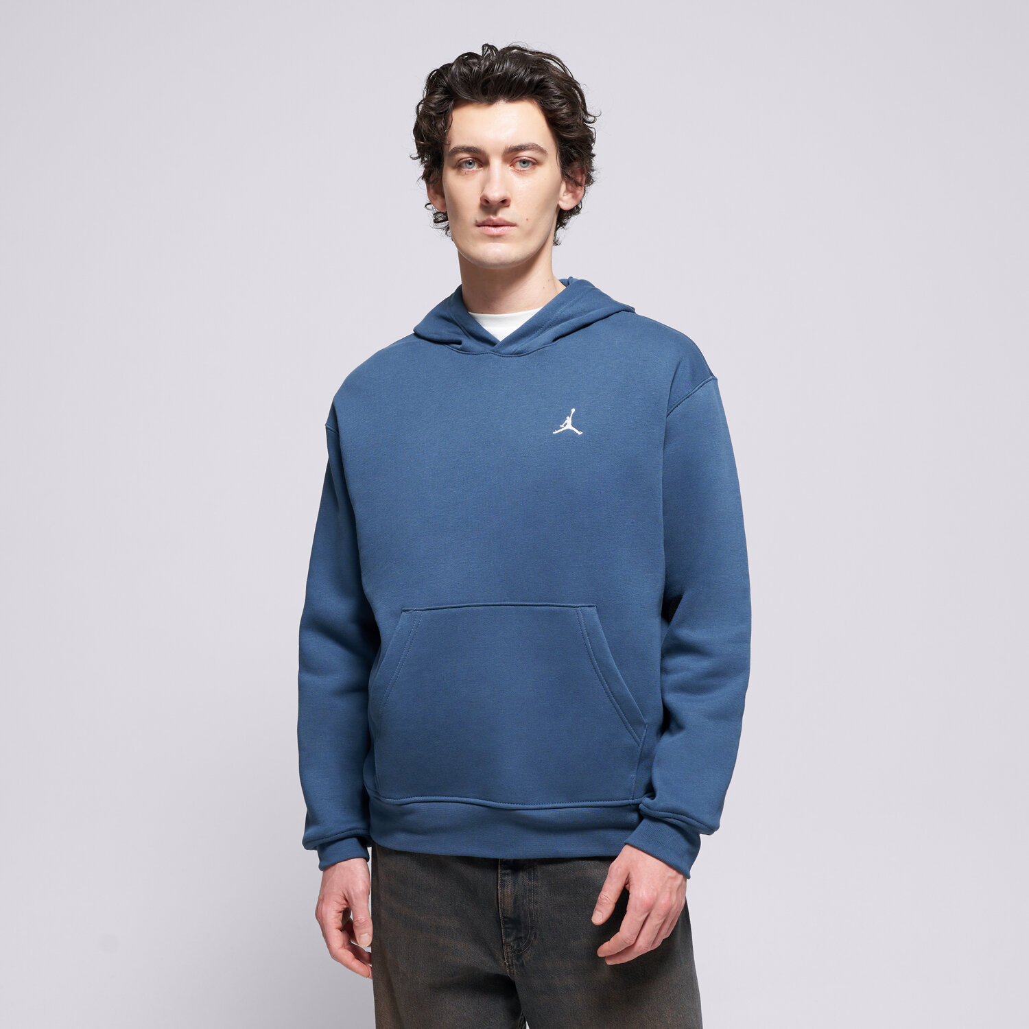 Bărbați bluză JORDAN BLUZĂ CU GLUGĂ JORDAN BROOKLYN FLEECE FV7281-464 Albastru