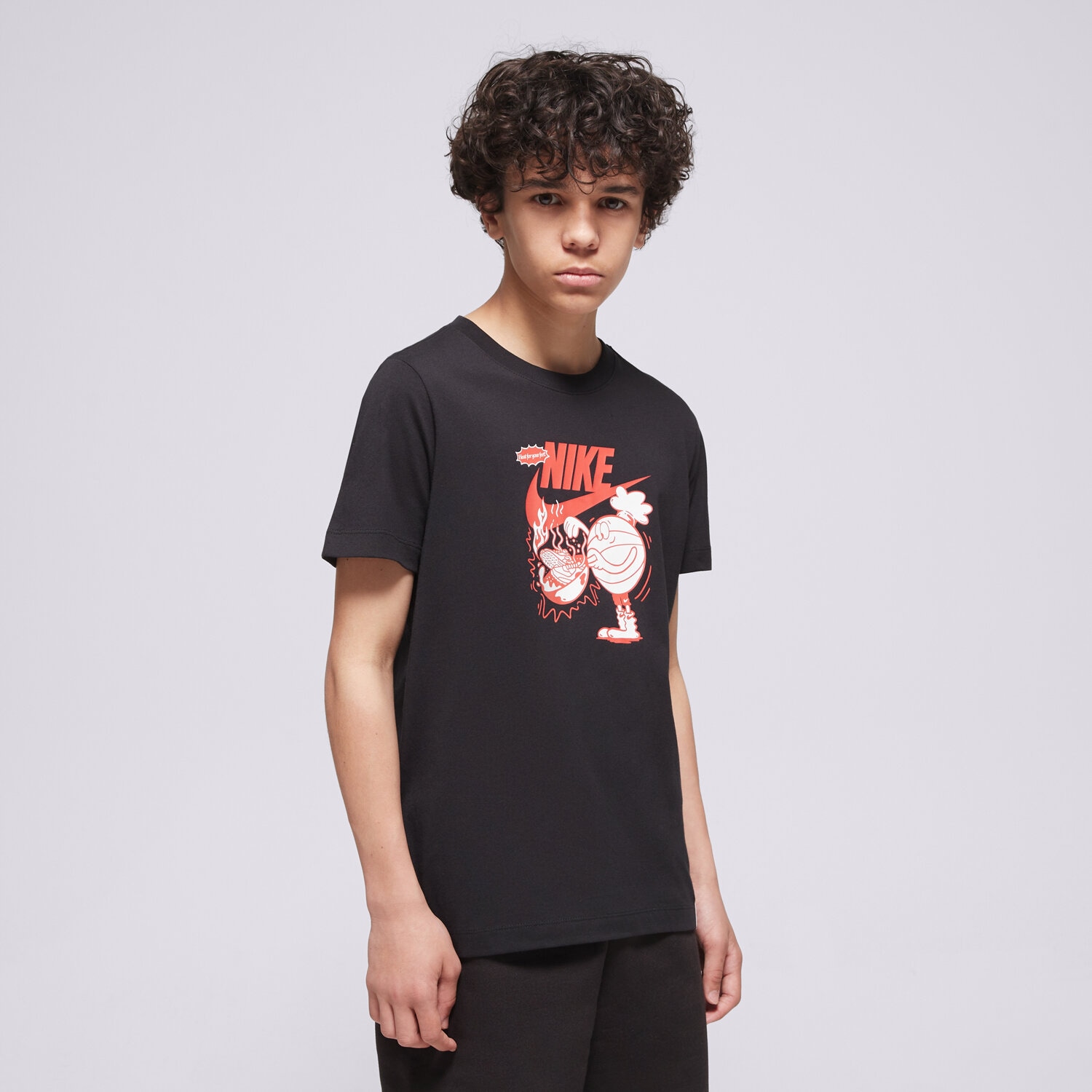Copii tricou NIKE TRICOU TEE SOLE FOOD BOY II0410-010 Negru