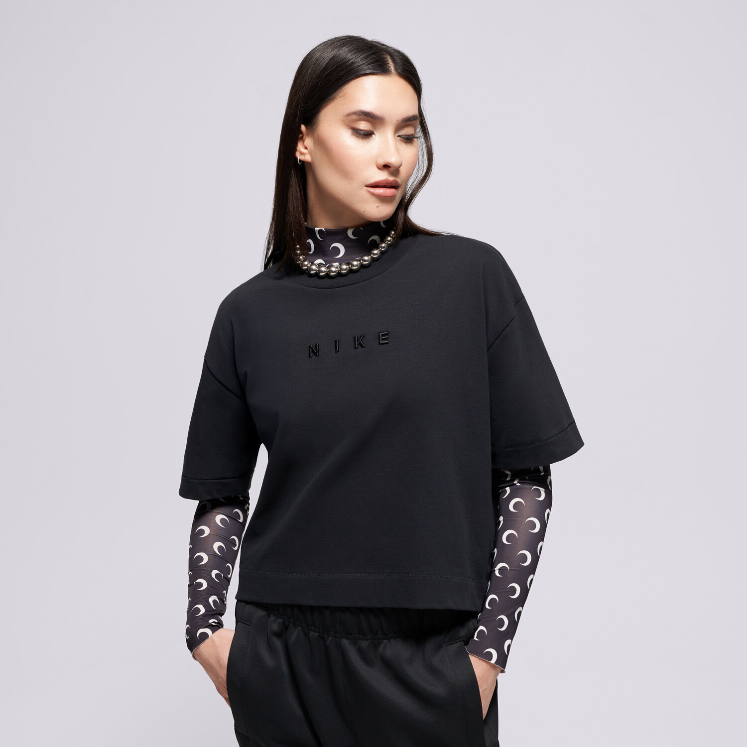 Femei tricou NIKE TRICOU LUXE SS TEE BOXY W NSW HV4955-010 Negru