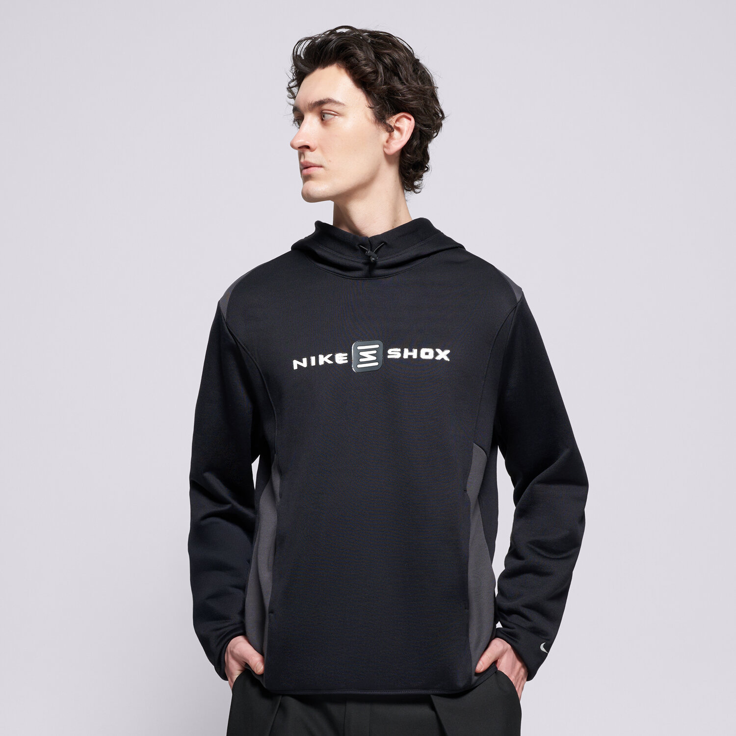 Bărbați bluză NIKE BLUZĂ HANORAC M NSW HOODIE SHOX IH0528-010 Negru