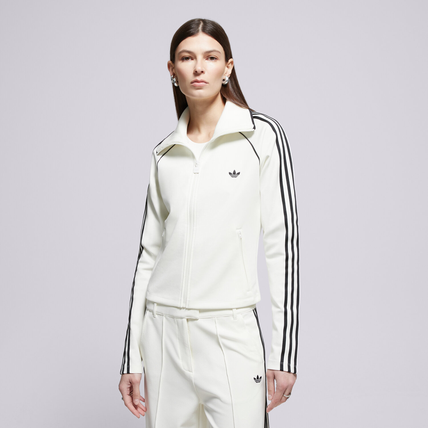 Femei bluză ADIDAS BLUZĂ SLIM TT KD2965 cremă
