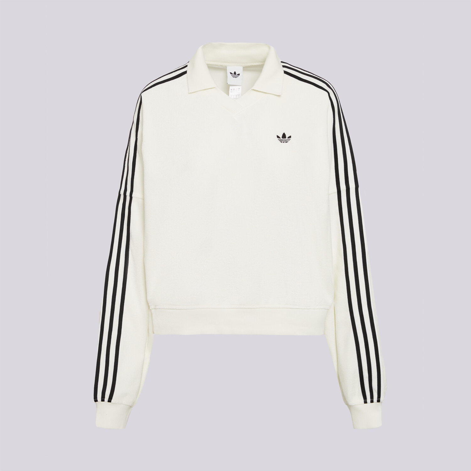 Femei bluză ADIDAS BLUZĂ TT V NECK KD1401 cremă