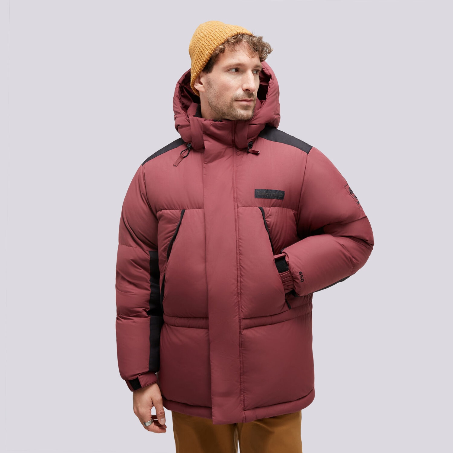 Bărbați eacă de iarnă TIMBERLAND JACHETĂ CU PUF DURABLE WATERREPELLENT REC.DOWN PA TB0A6KMDEIC1 Bordo